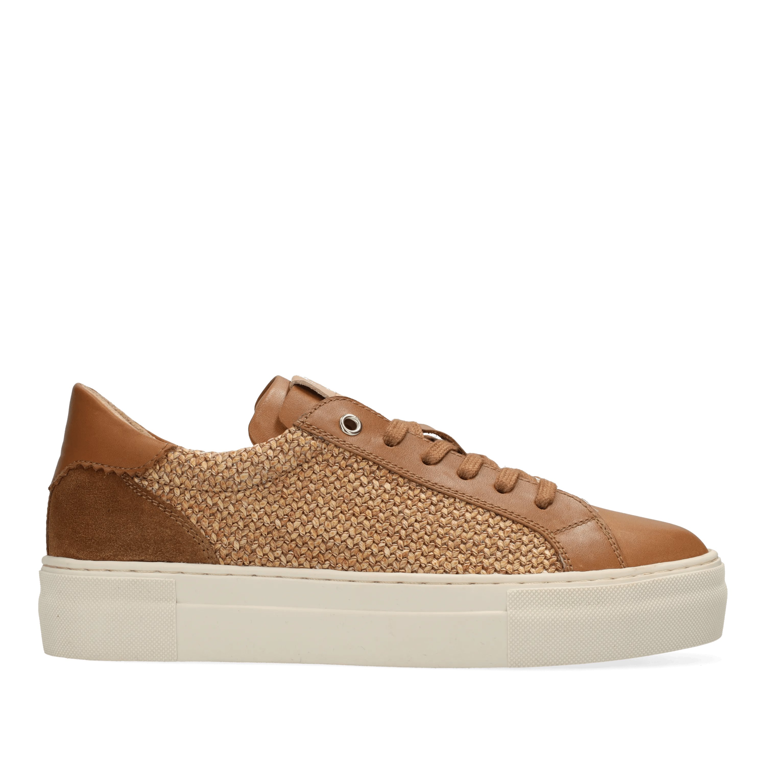 STORM ISA Sneaker raffia 2 Cognac