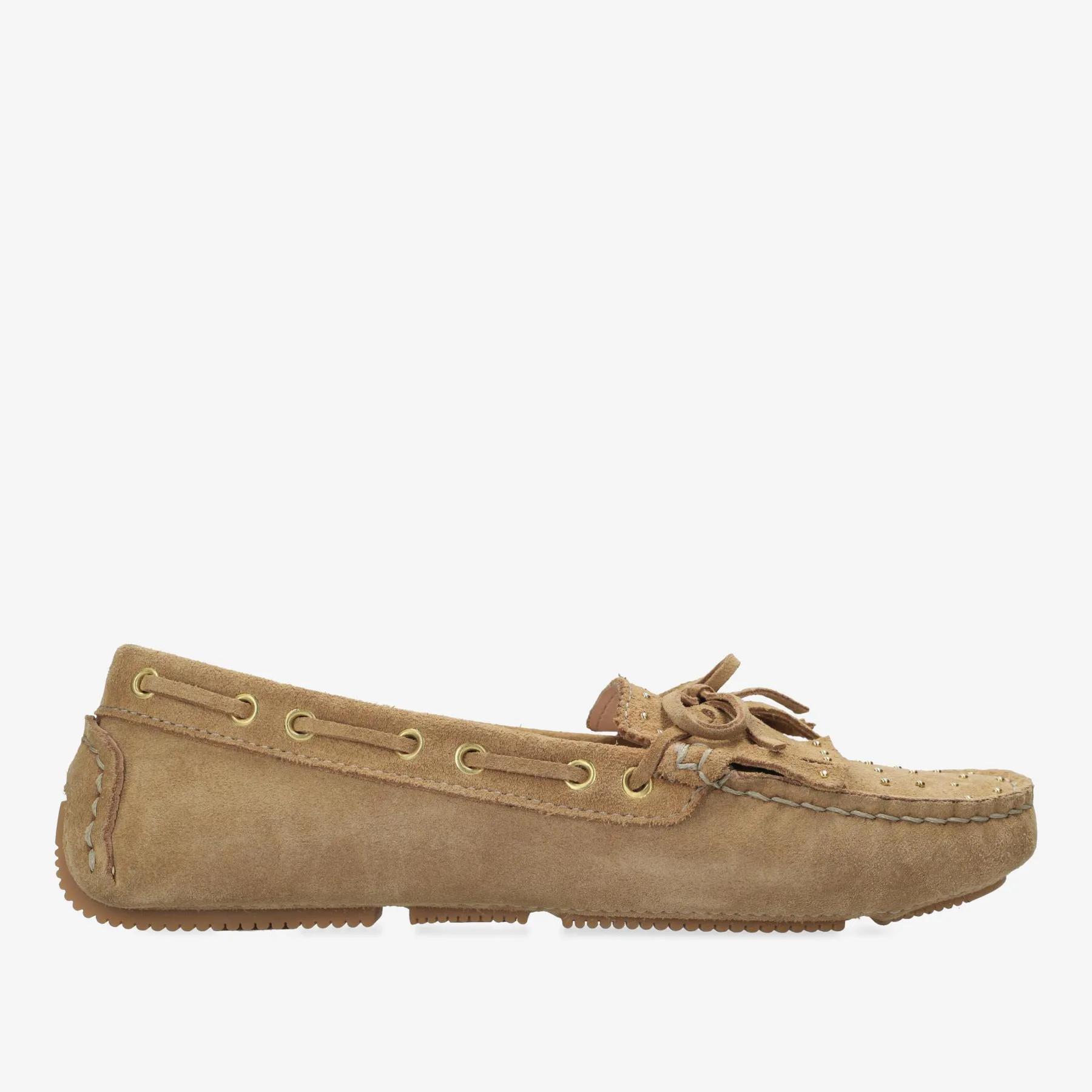 Billy Indy mocassin suède licht cognac