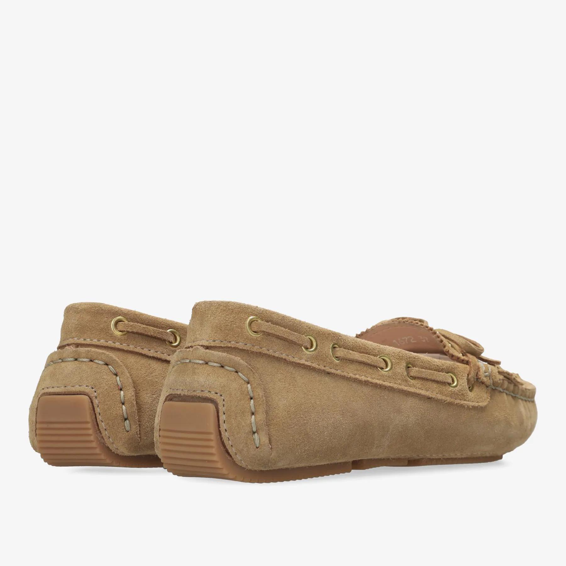 Billy Indy mocassin suède licht cognac