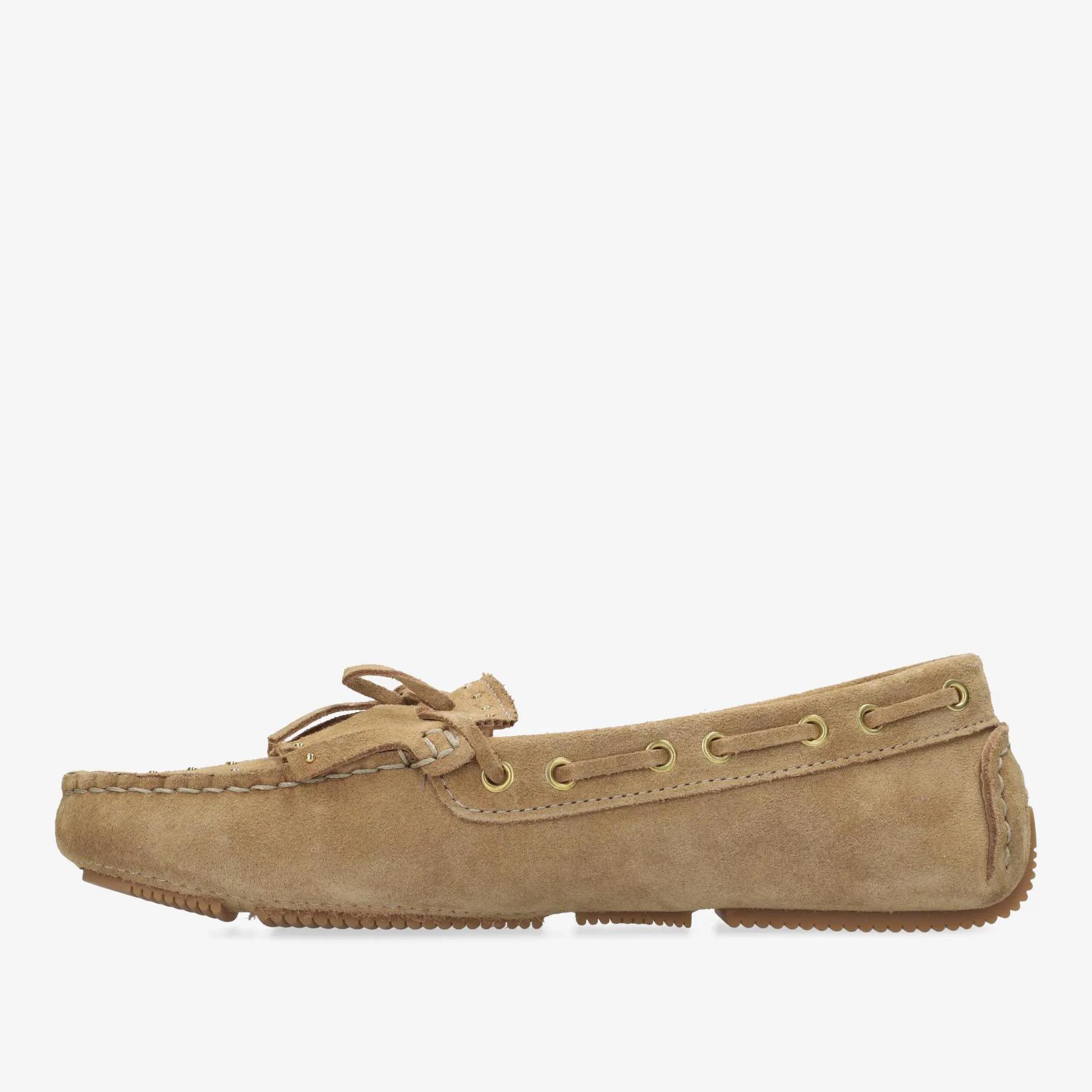 Billy Indy mocassin suède licht cognac