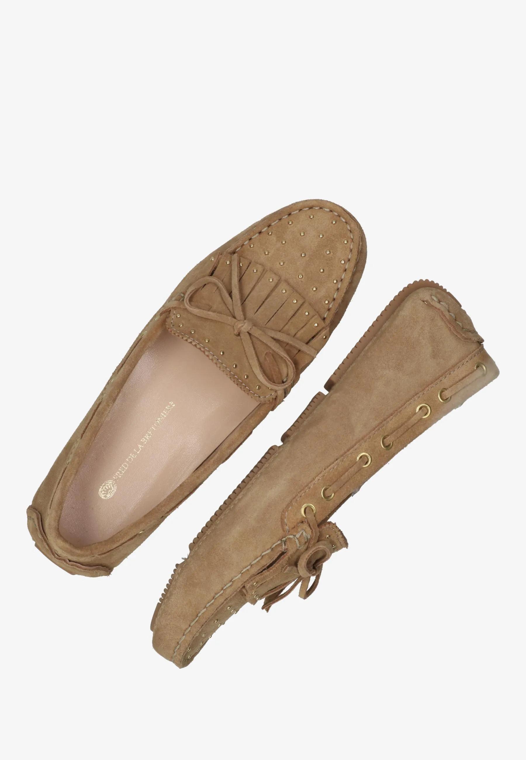 Billy Indy mocassin suède licht cognac