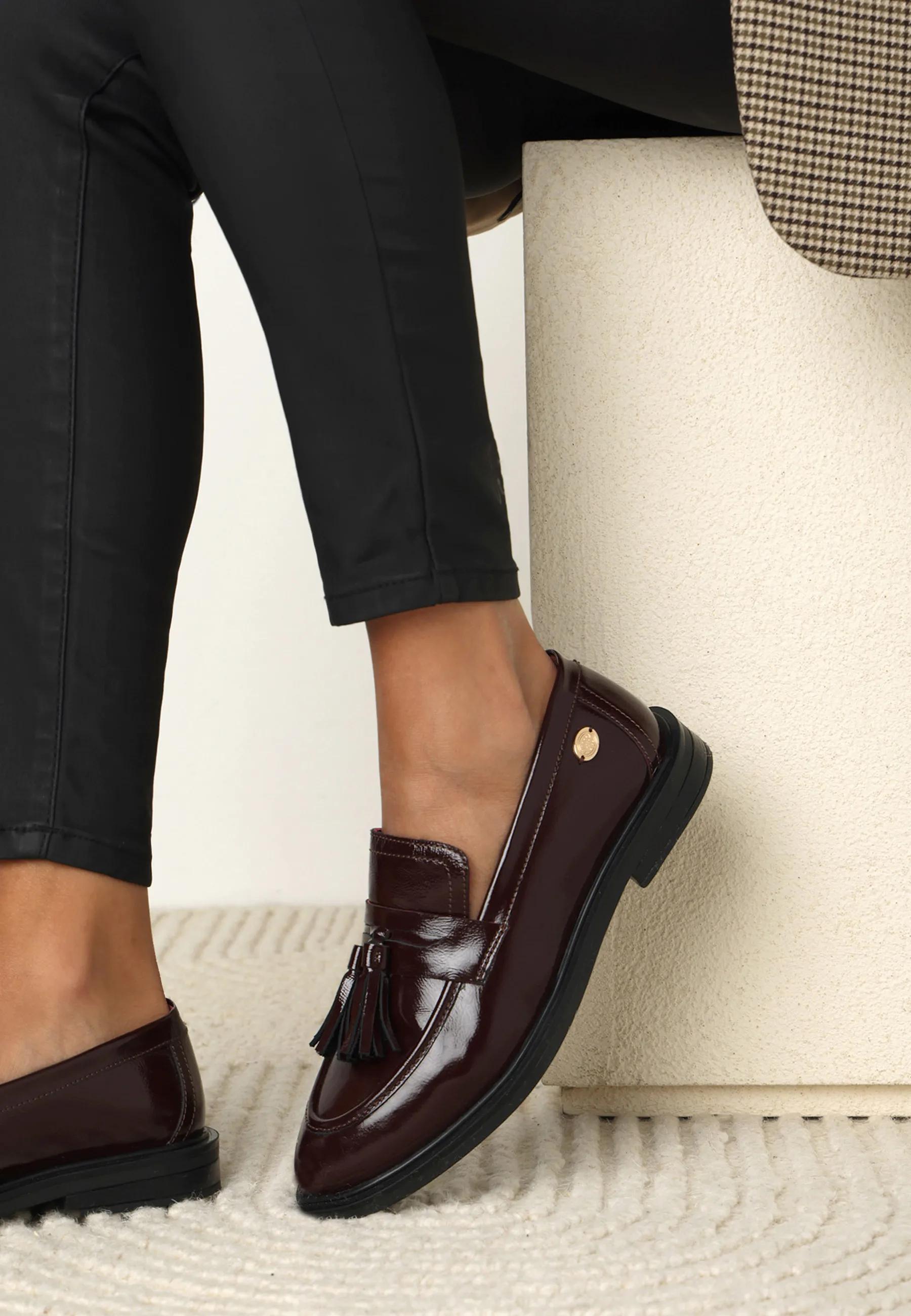 Fred de la Bretoniere Women | Bordeaux red loafers