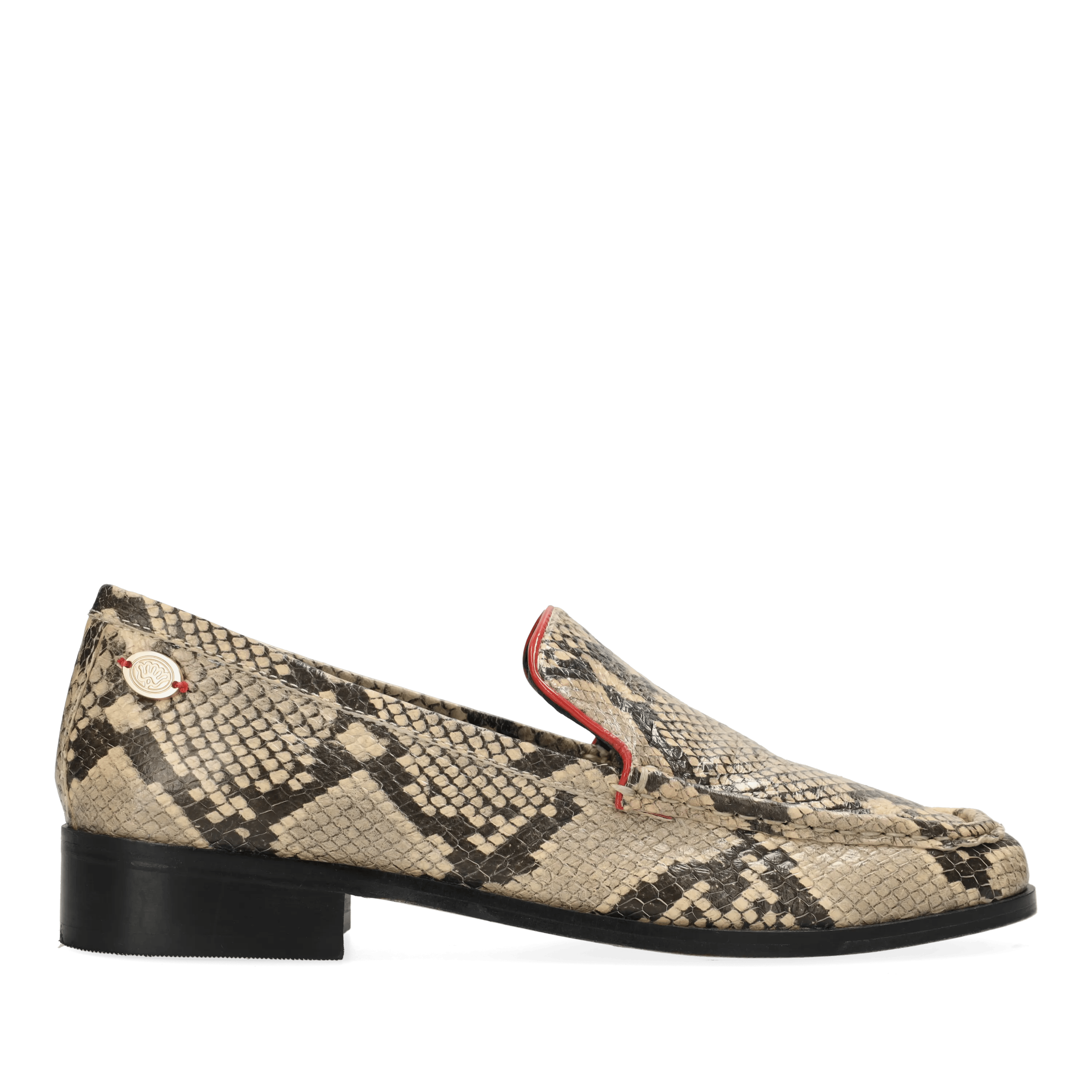 GENTRY ELLEN LOAFERS PYTON Black/Beige