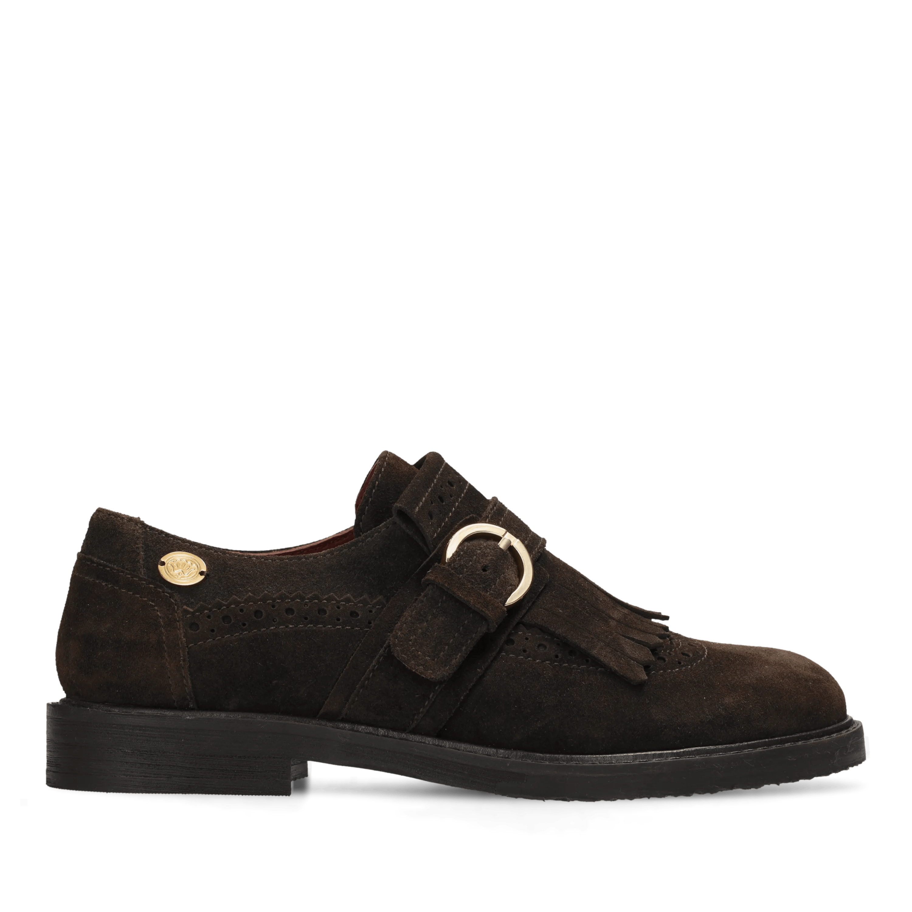 Fred de la bretoniere FROSH LORI Loafer suede Dark Brown