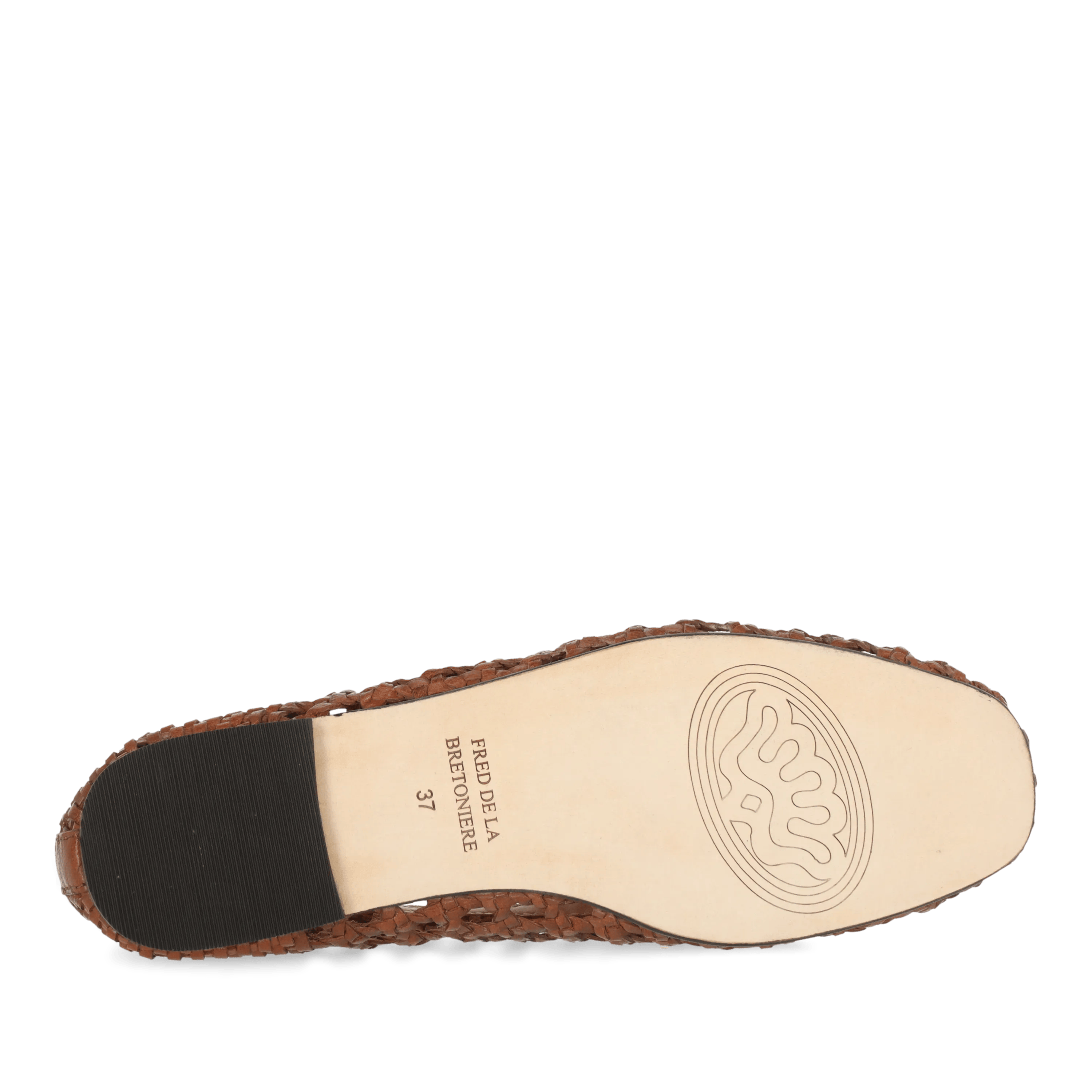 Glara woven mocassin leer tan