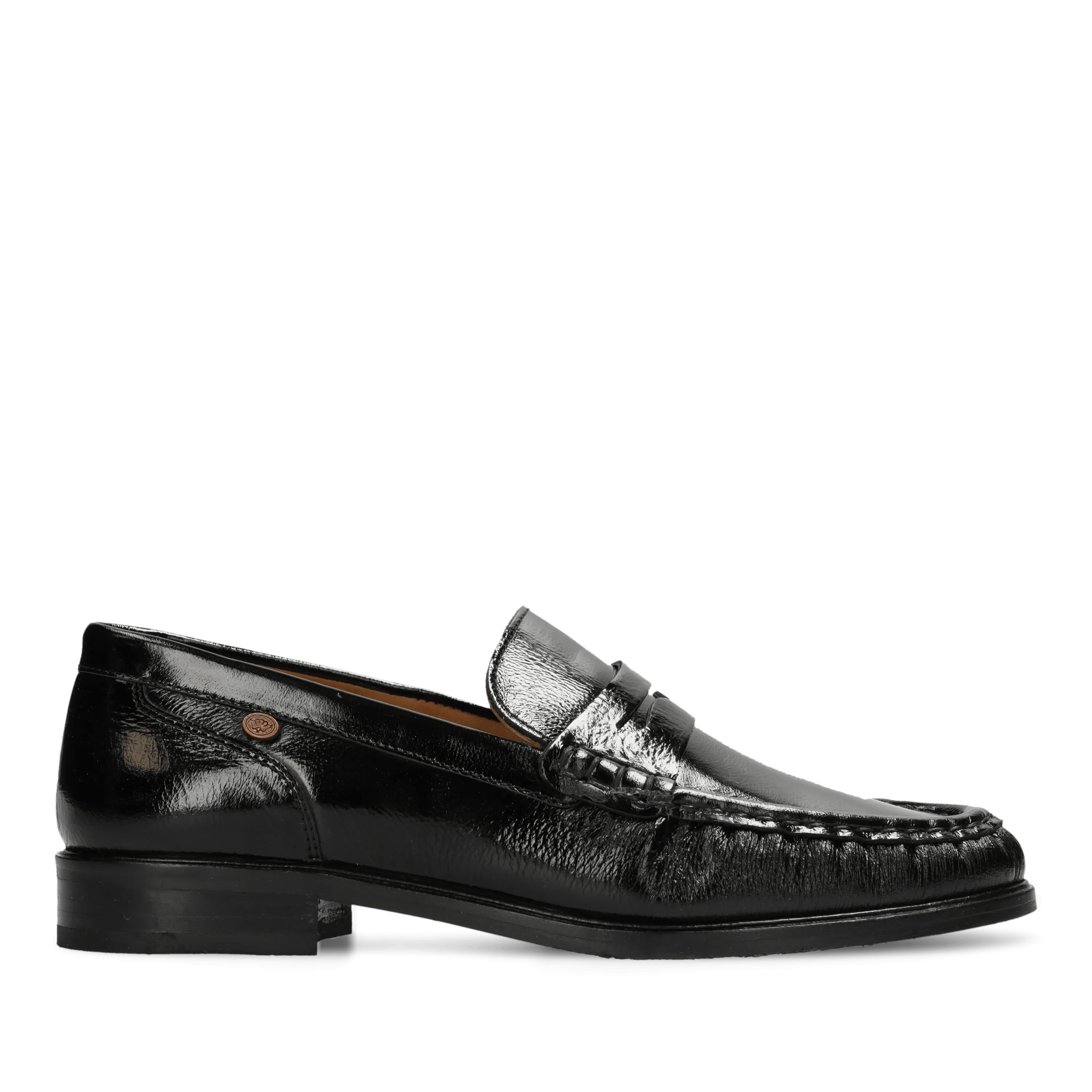 BODIL BEAU Loafer patent leather Black