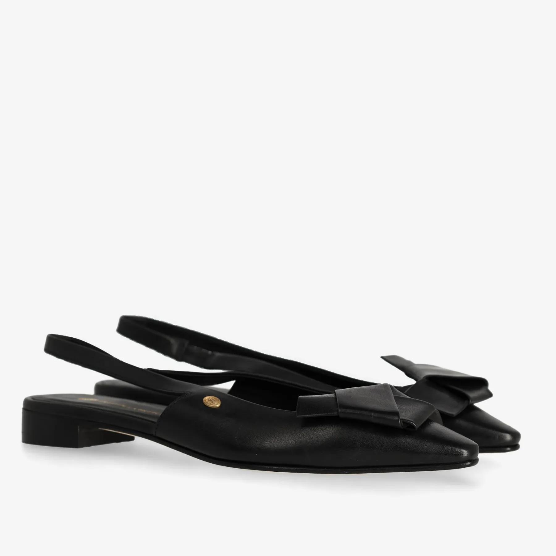 Elisse Sling slingback nappaleer zwart