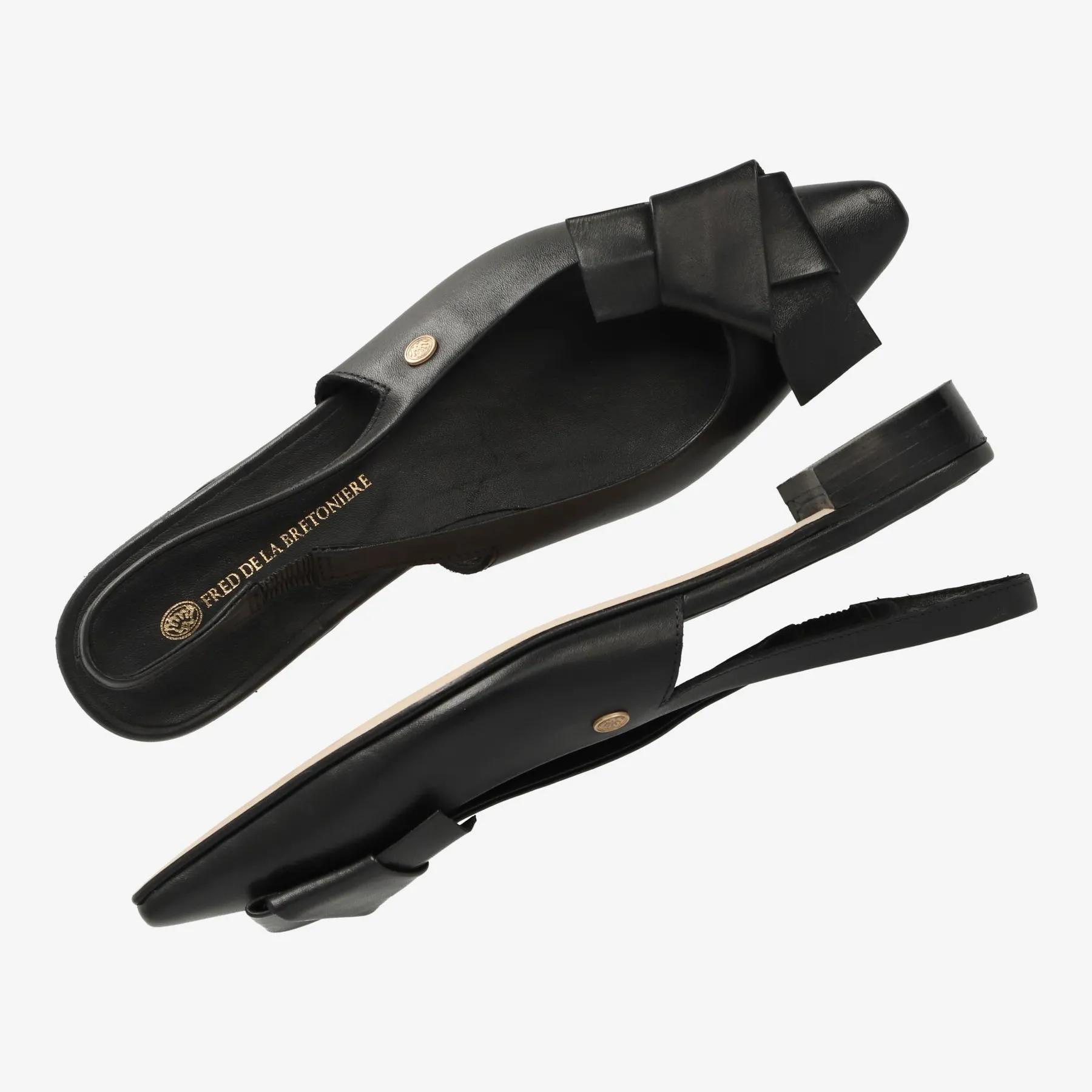 Elisse Sling slingback nappaleer zwart