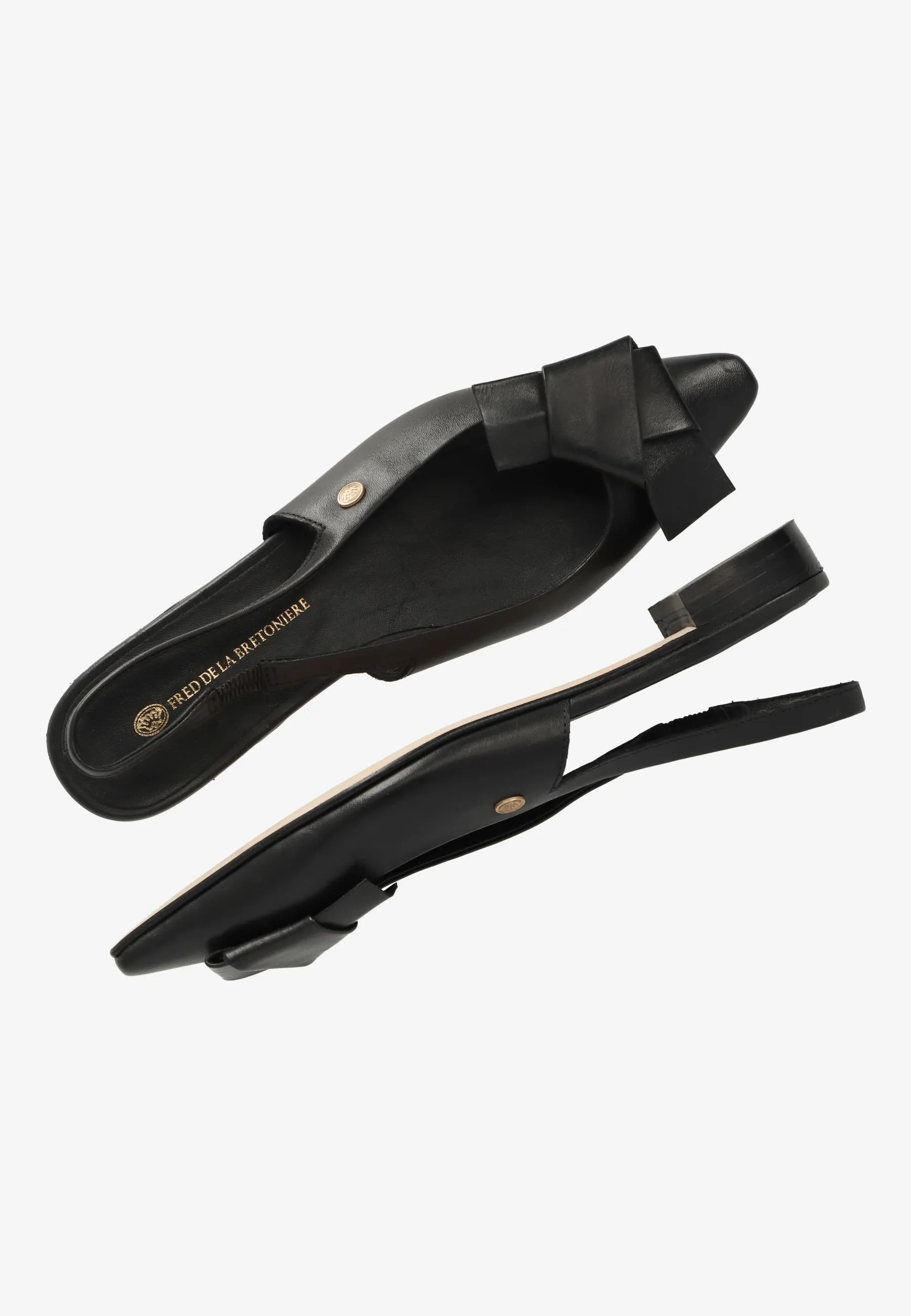 Elisse Sling slingback nappaleer zwart