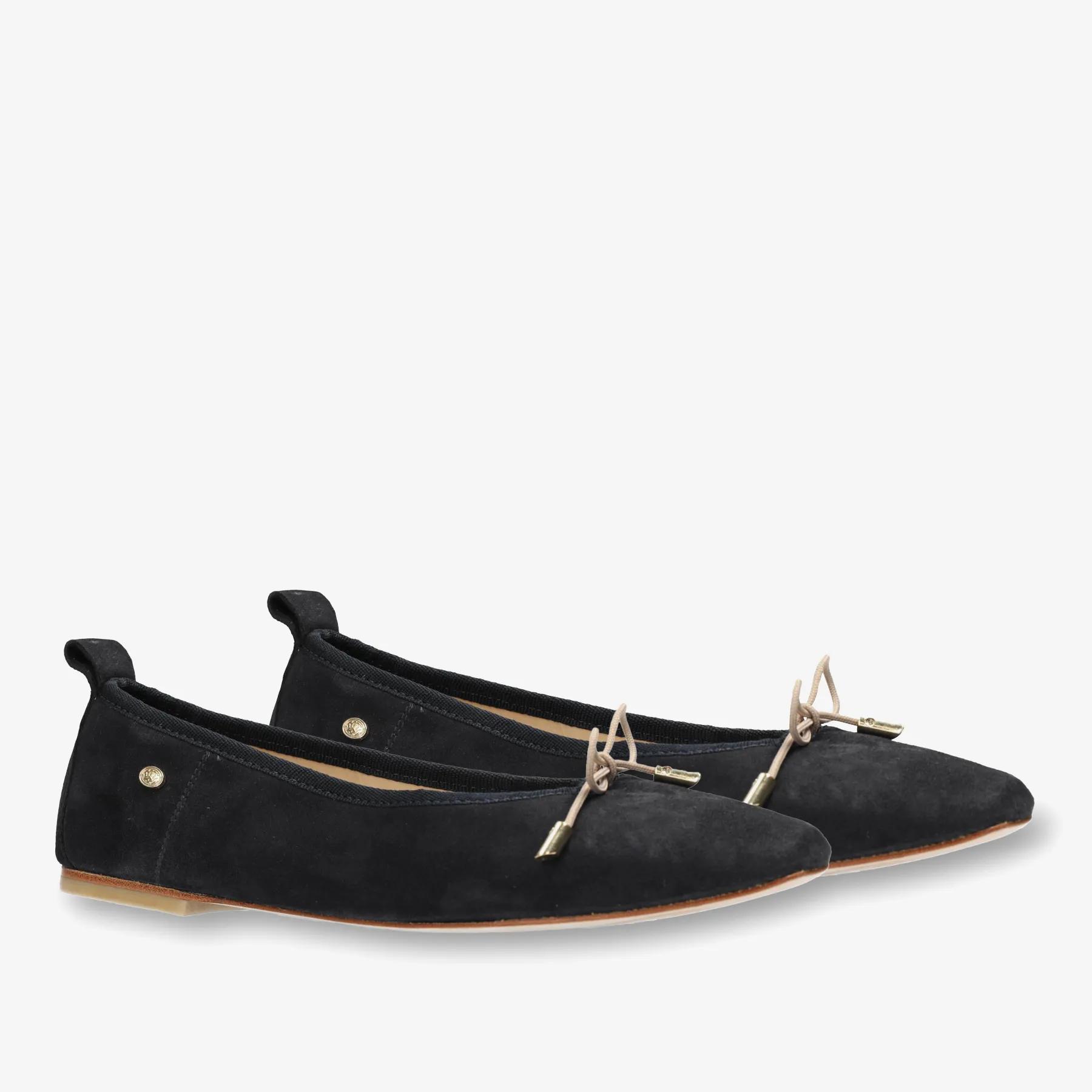 Idris Balletto ballerina luxury suède marineblauw