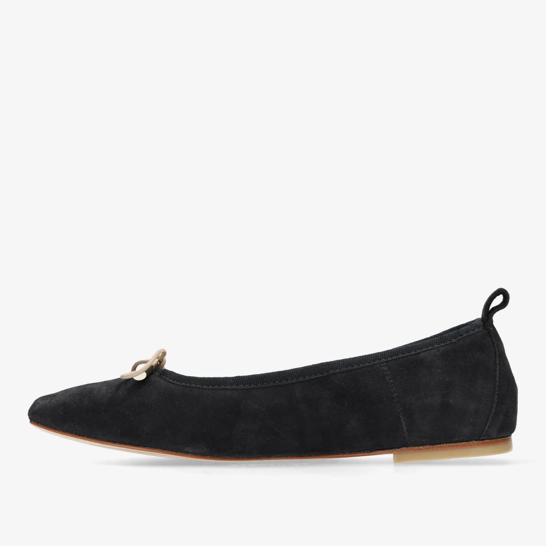 Idris Balletto ballerina luxury suède marineblauw