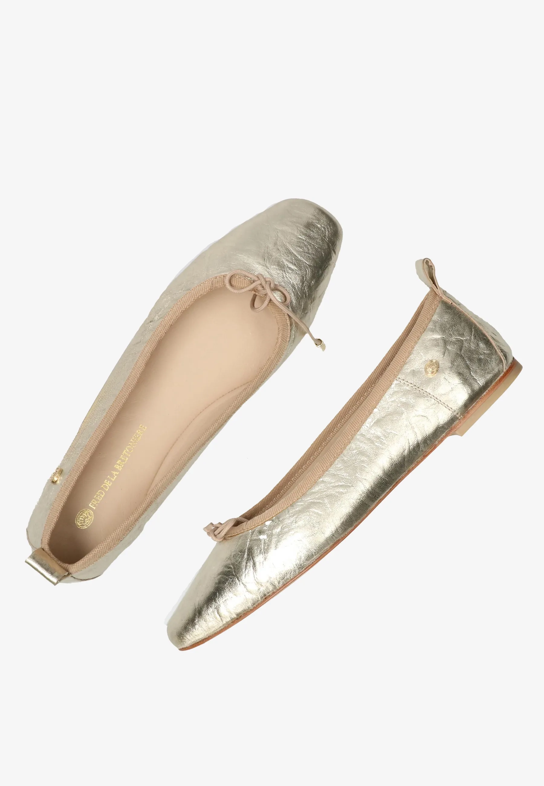 Idris Balletto ballerina crunch metallic lichtgoud