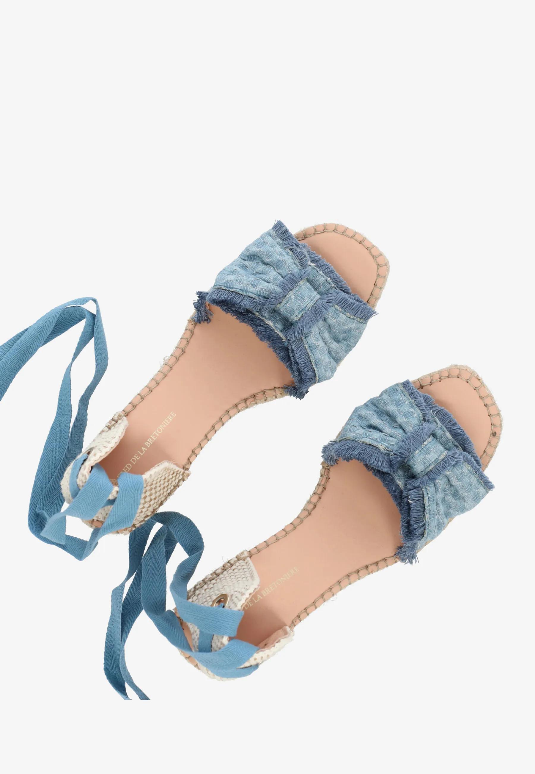 Eve Schleifen-Espadrille Jeans Jeansblau