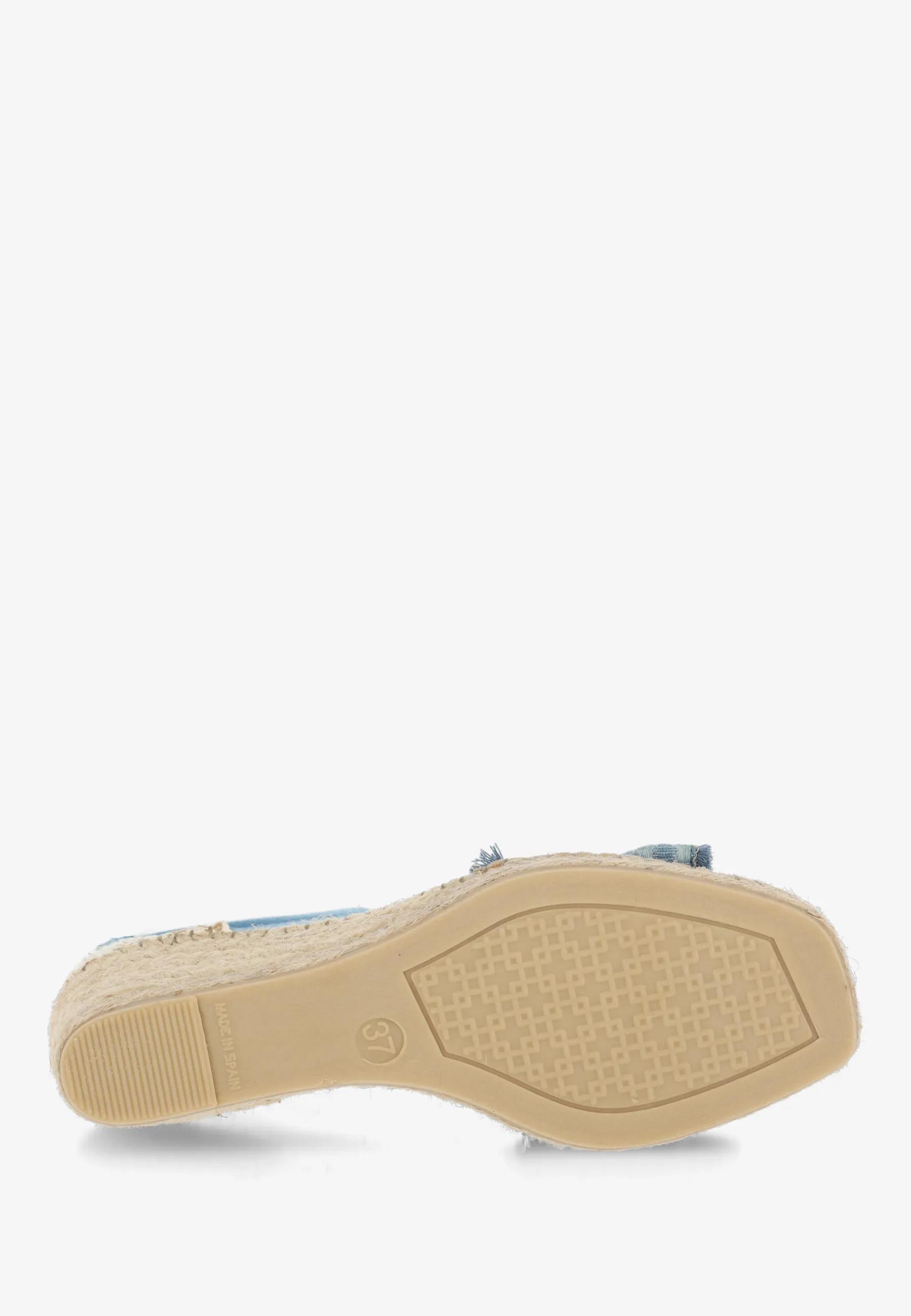 Eve Schleifen-Espadrille Jeans Jeansblau