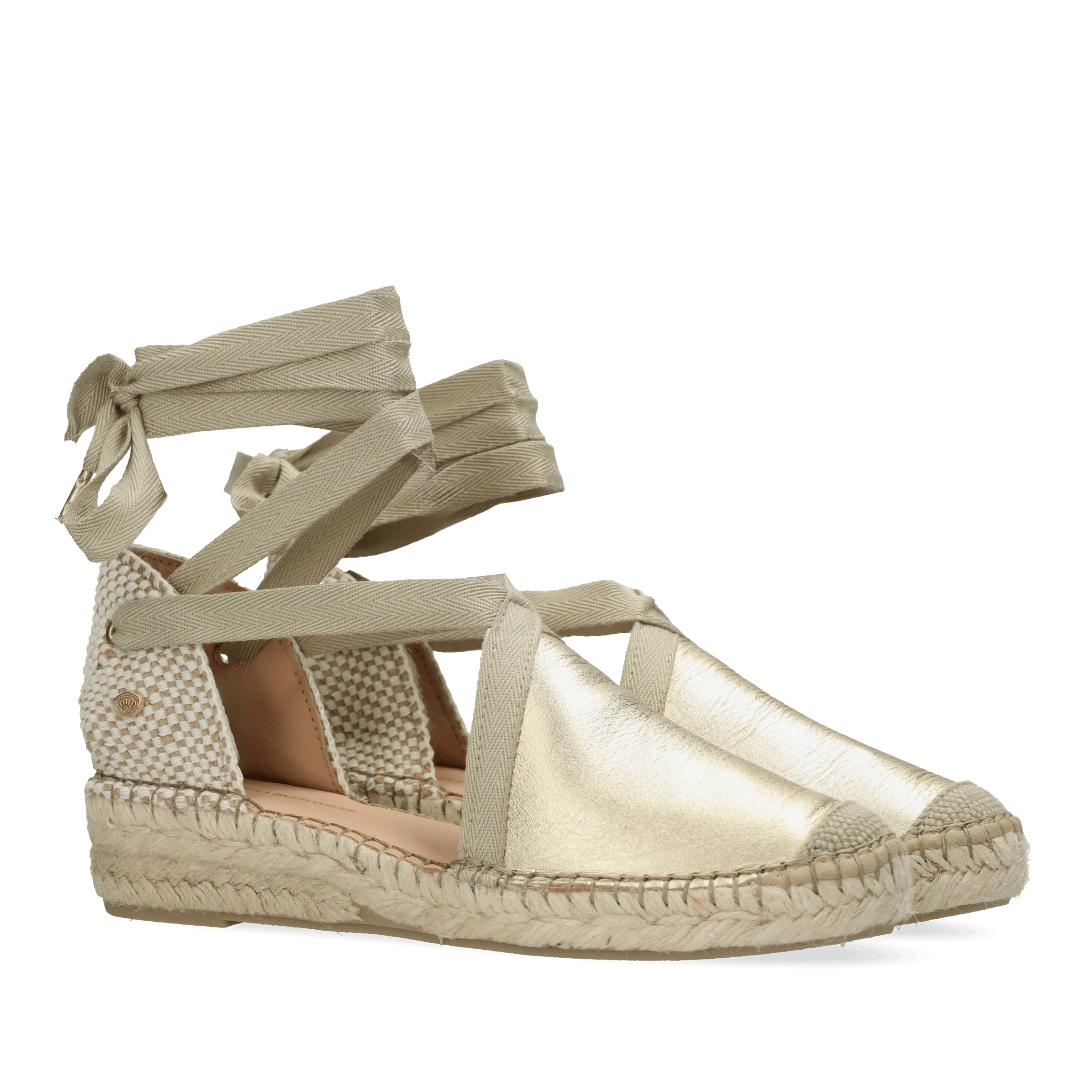Romi Luz Espadrille Metallic Hellgold