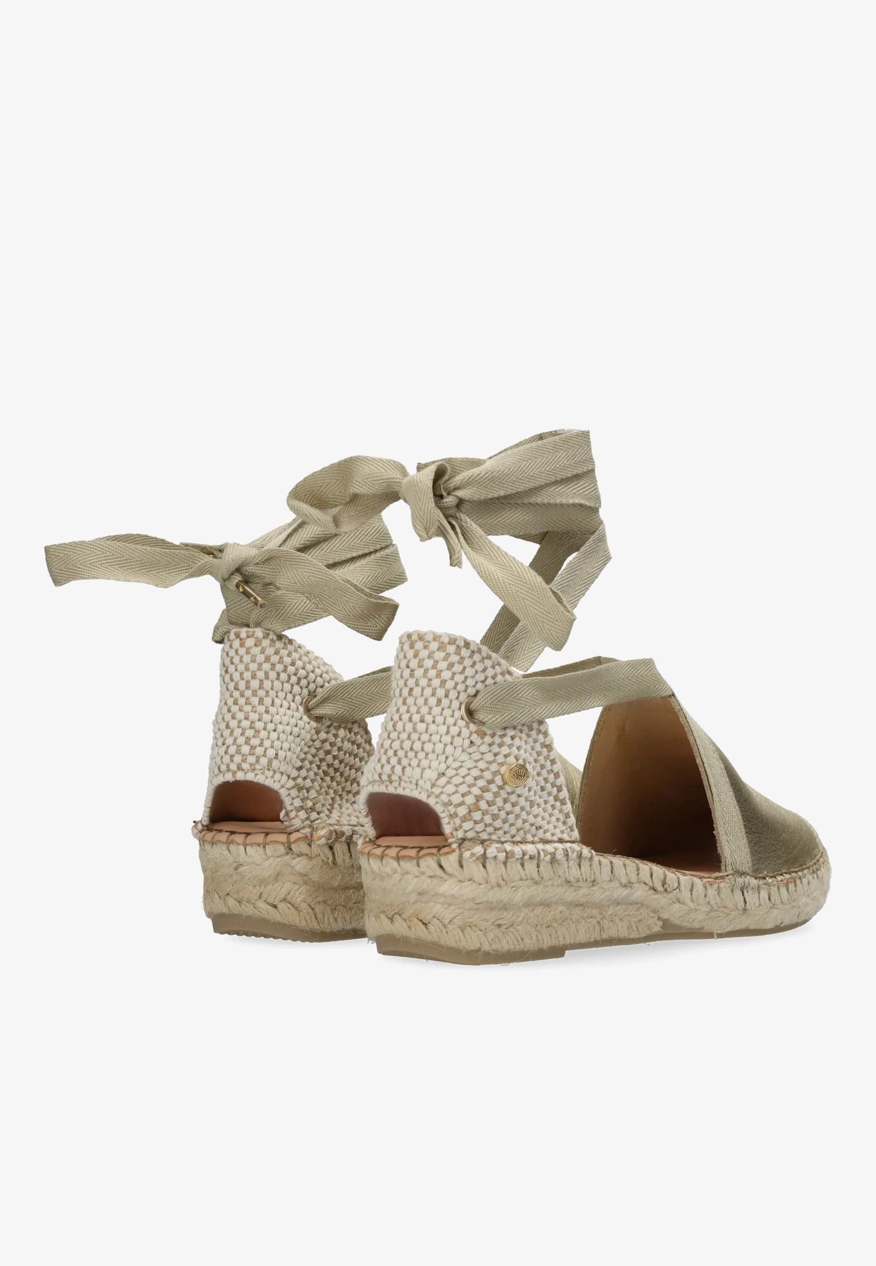 Romi Luz espadrille metallic lichtgoud