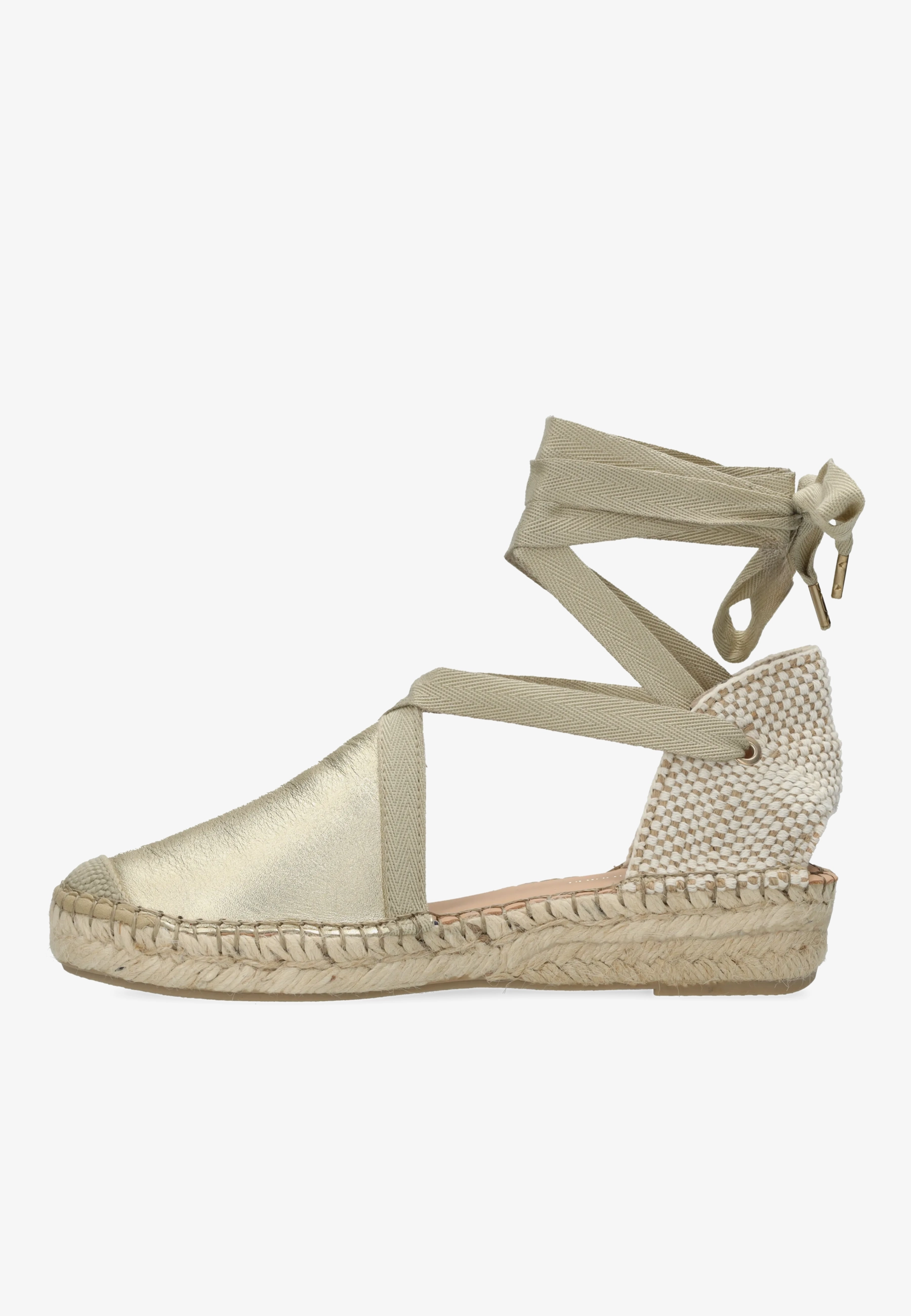 Romi Luz espadrille metallic lichtgoud