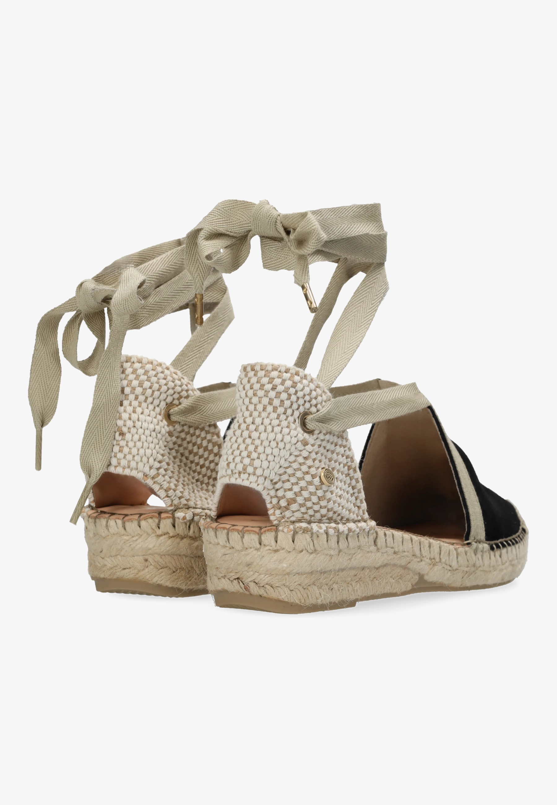 Romi Luz espadrille suède zwart