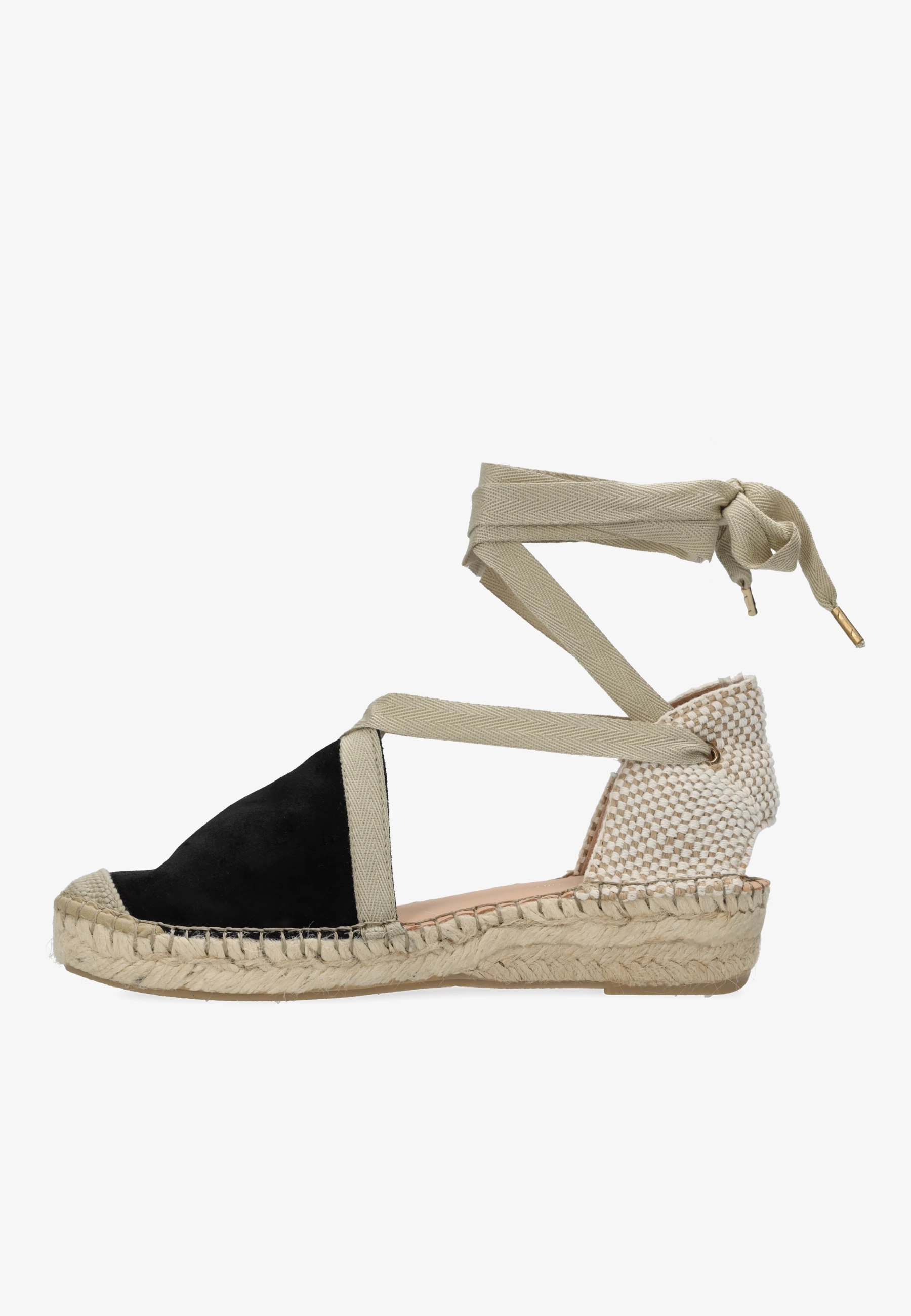 Romi Luz espadrille suède zwart