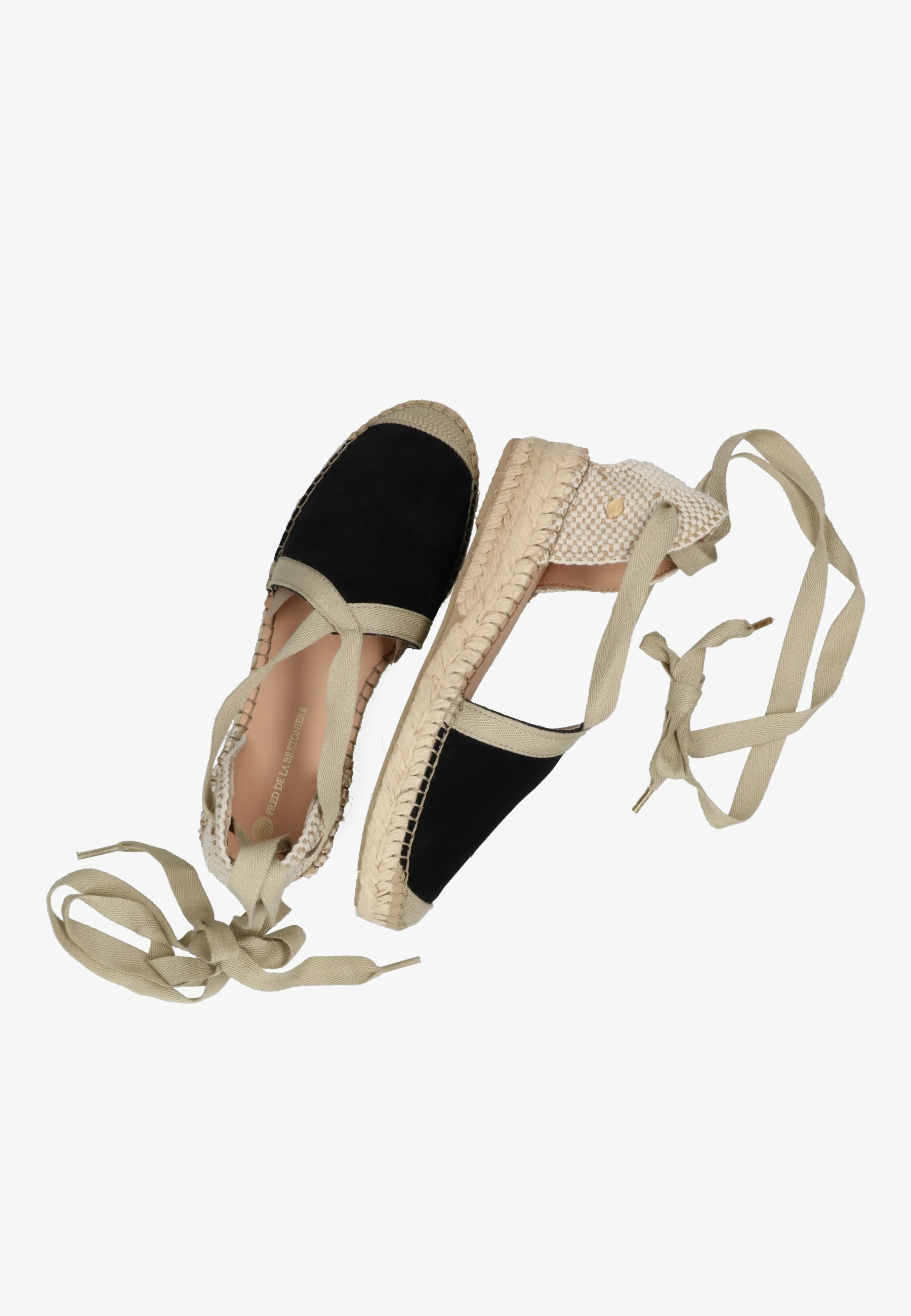 Romi Luz espadrille suède zwart