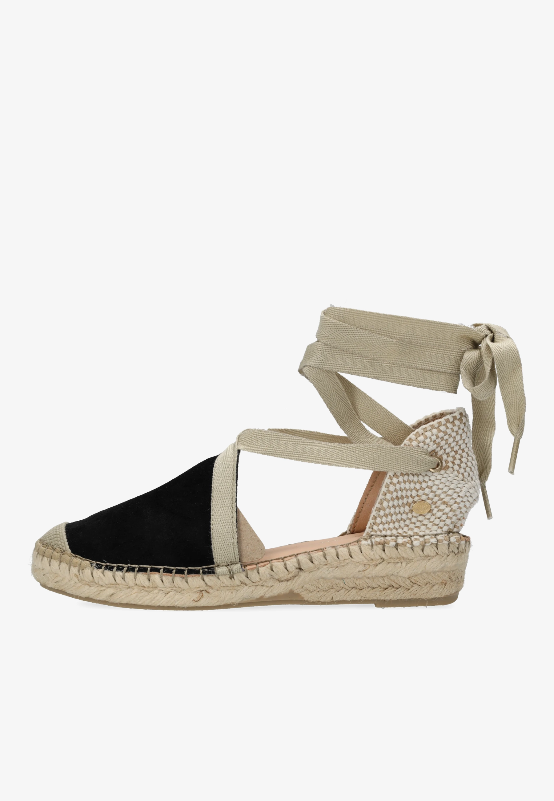 Romi Luz espadrille suède zwart