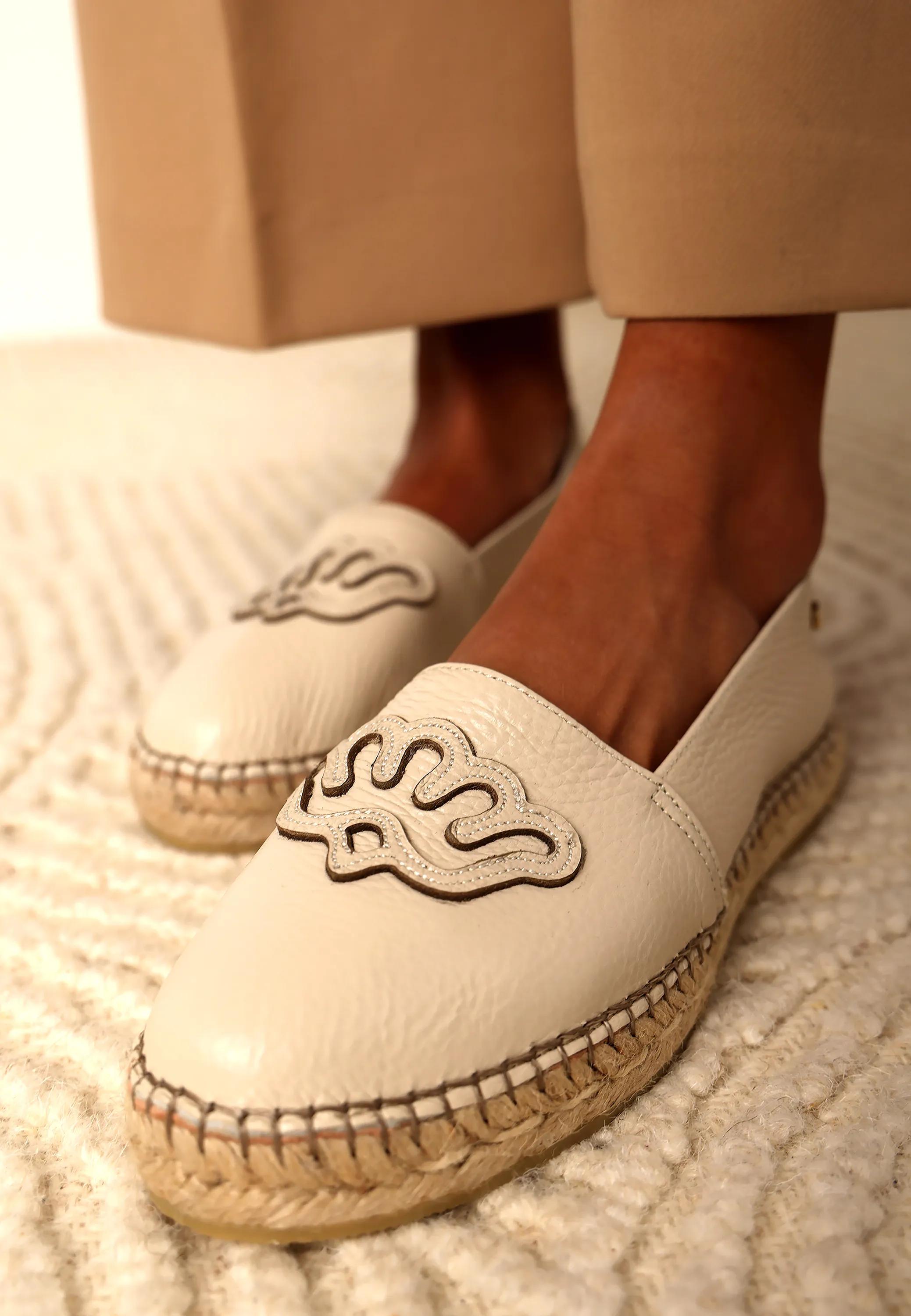 Mili Lily B Espadrille Leder Beige