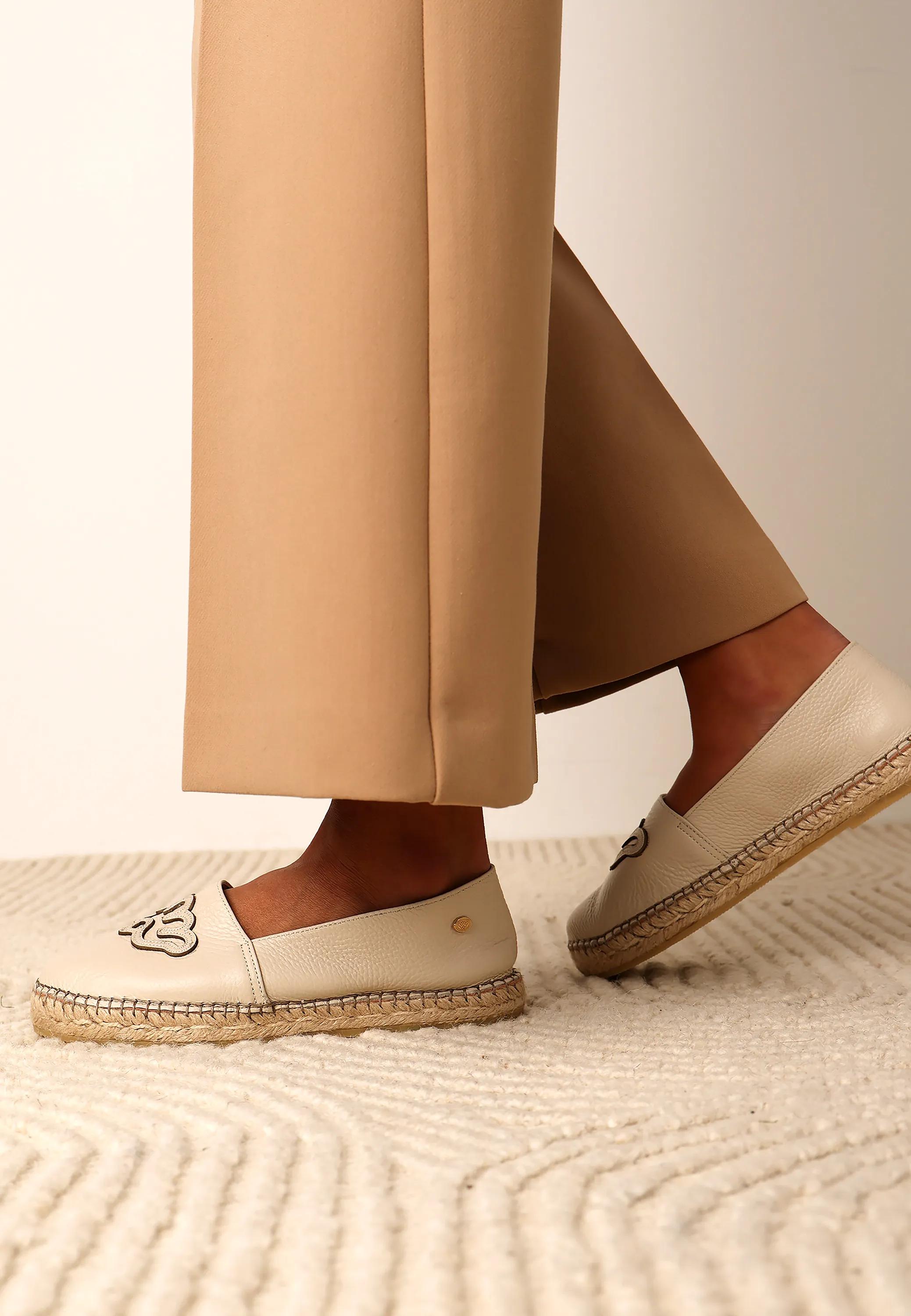 Mili Lily B Espadrille Leder Beige