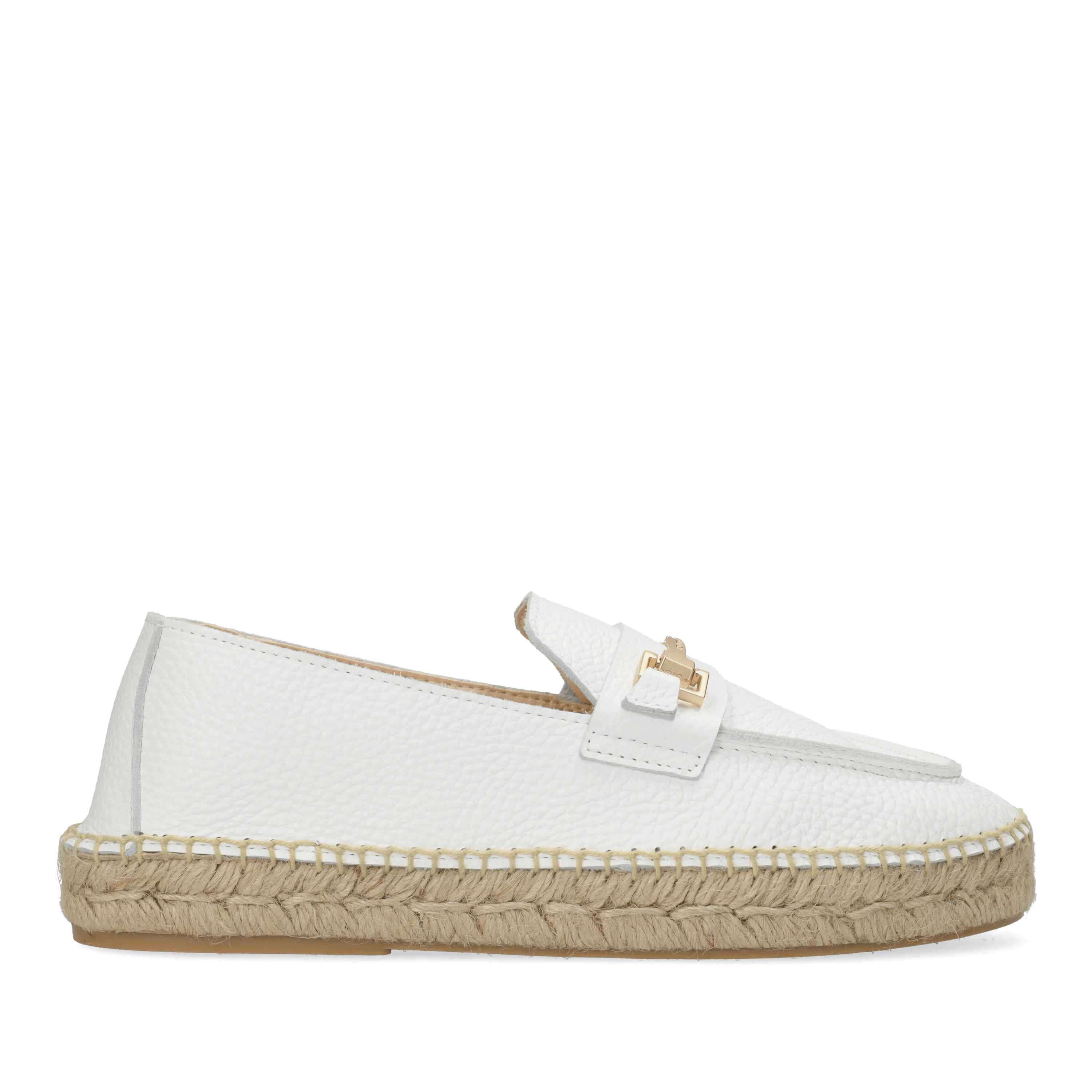 Eazia Giorgi Espadrille Leder Weiß