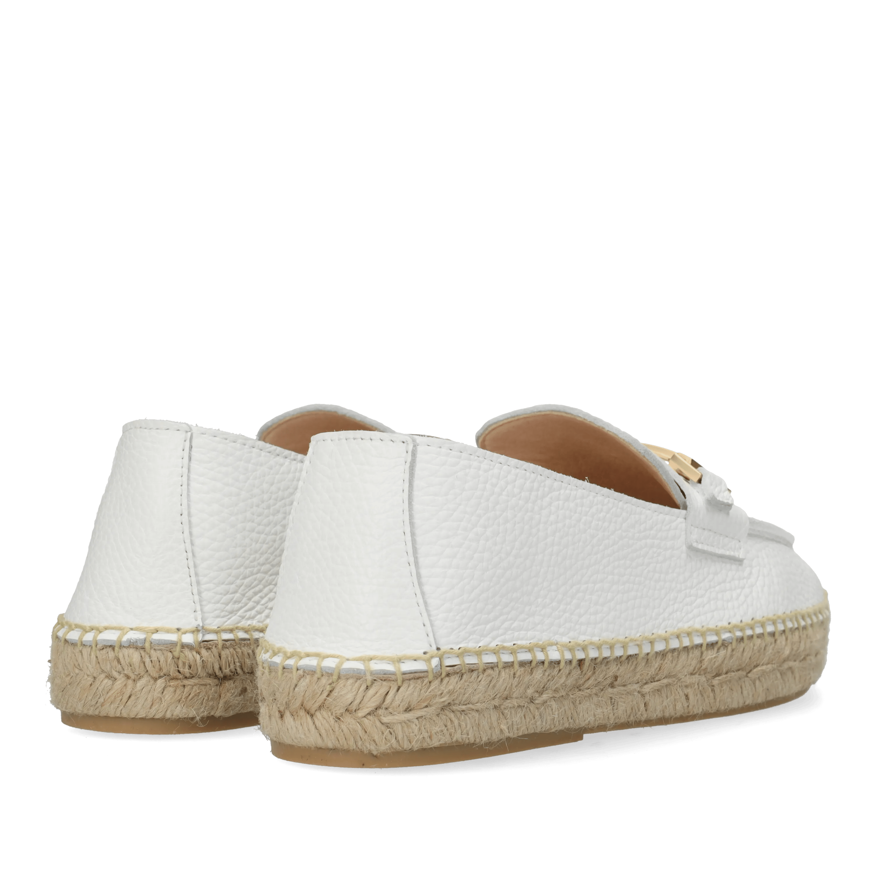 Eazia Giorgi Espadrille Leder Weiß