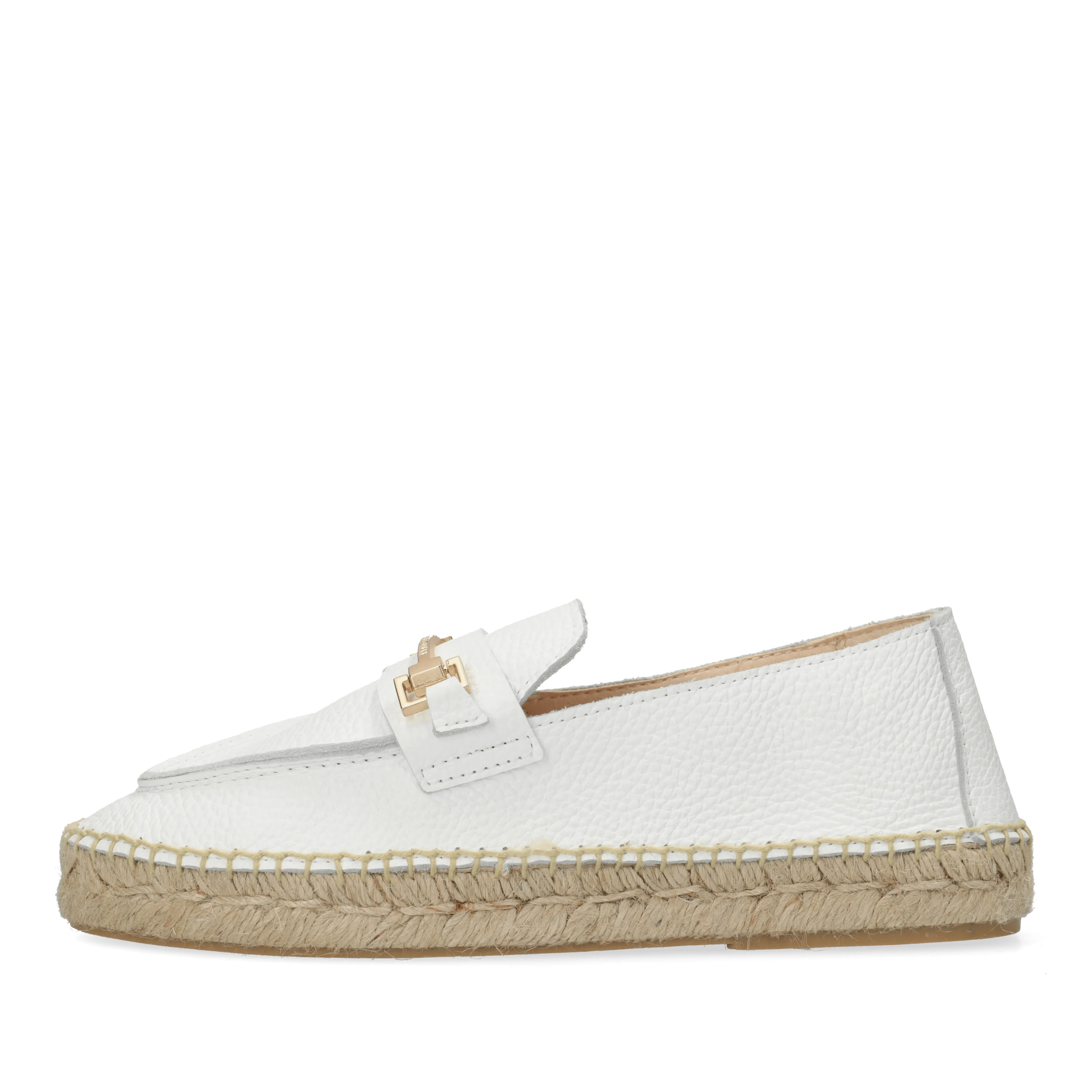 Eazia Giorgi Espadrille Leder Weiß
