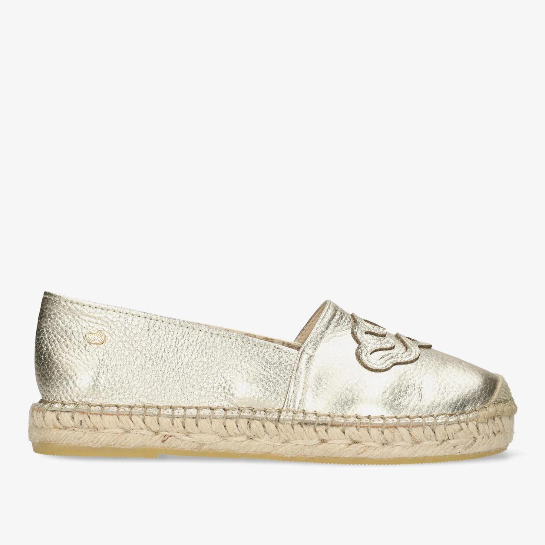 Mili Lily B Espadrille Lt.Gold Leder Gold