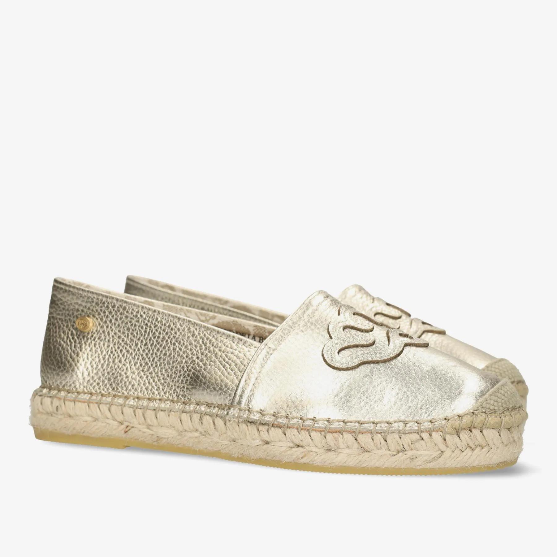 Mili Lily B Espadrille Lt.Gold Leder Gold