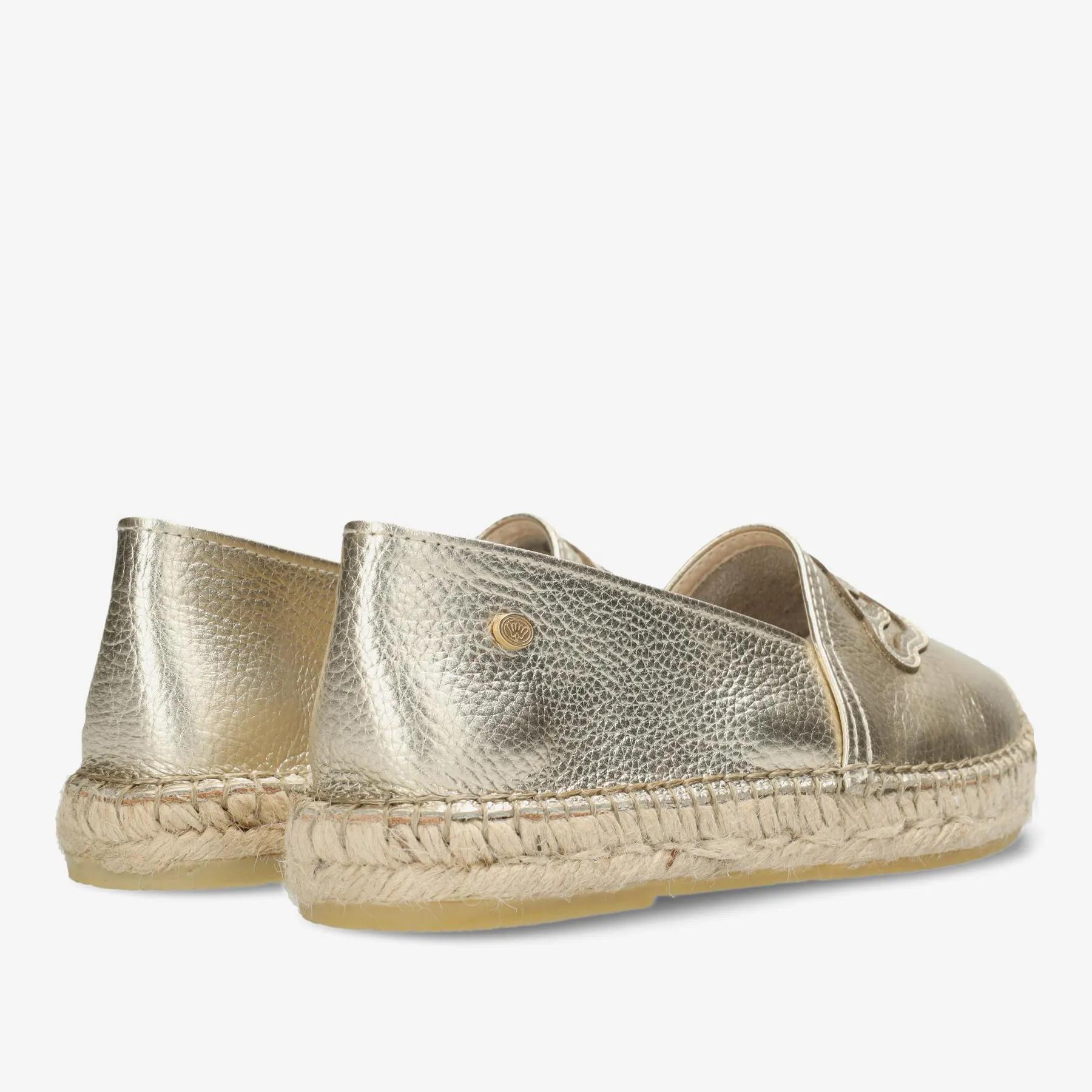 Mili Lily B Espadrille Lt.Gold Leder Gold