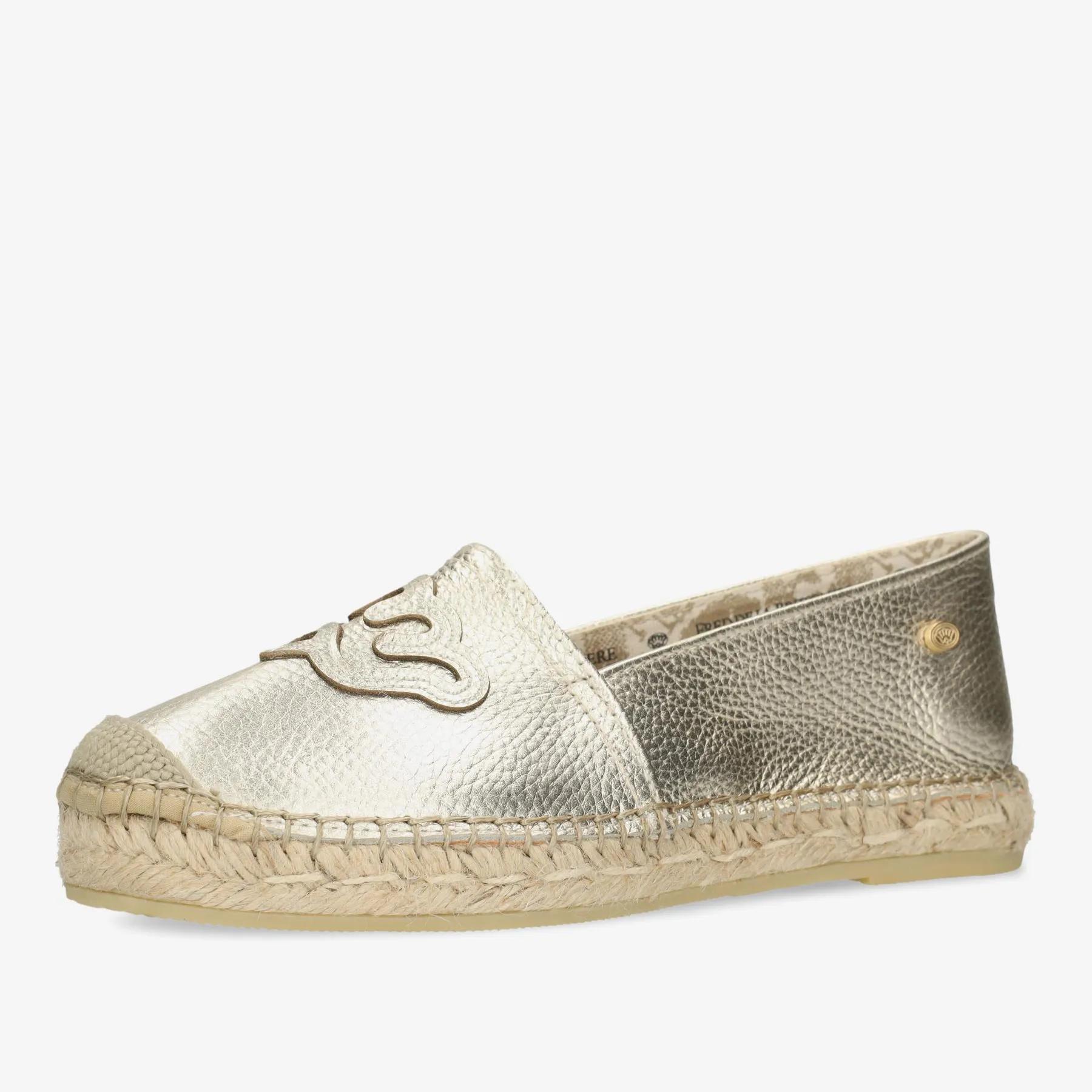 Mili Lily B Espadrille Lt.Gold Leder Gold