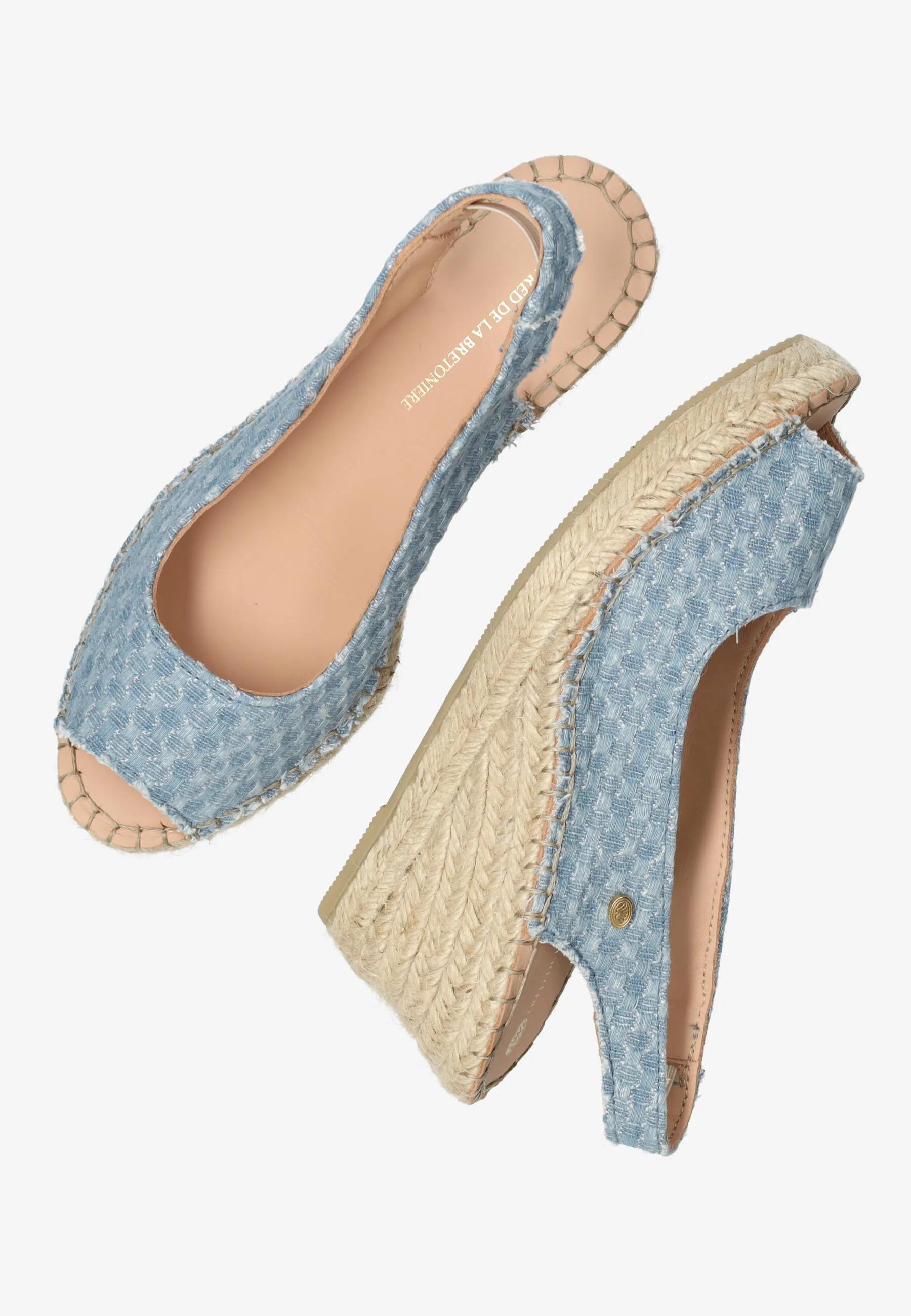Clare Beau espadrille Jeans Jeansblauw