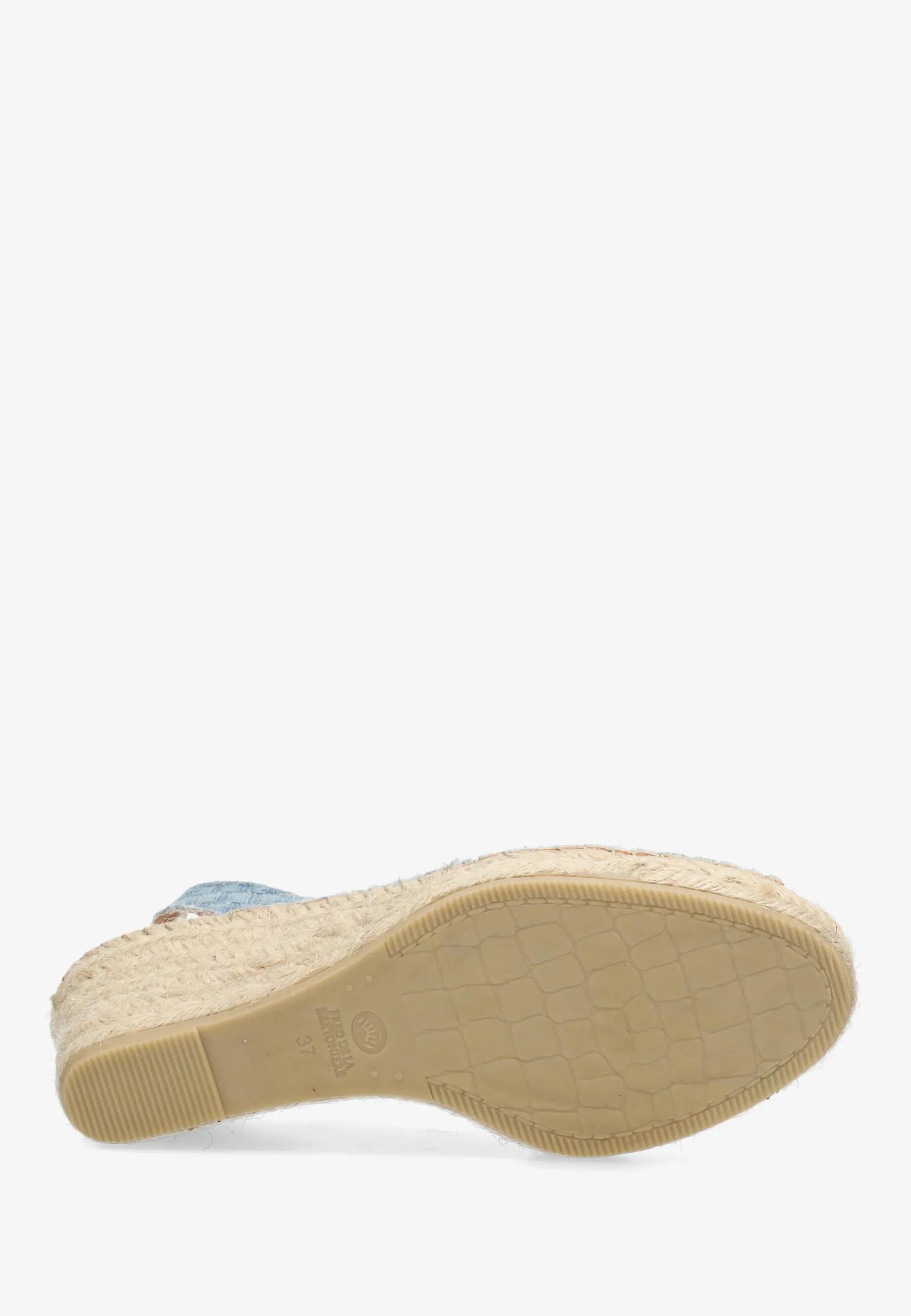 Clare Beau espadrille Jeans Jeansblauw