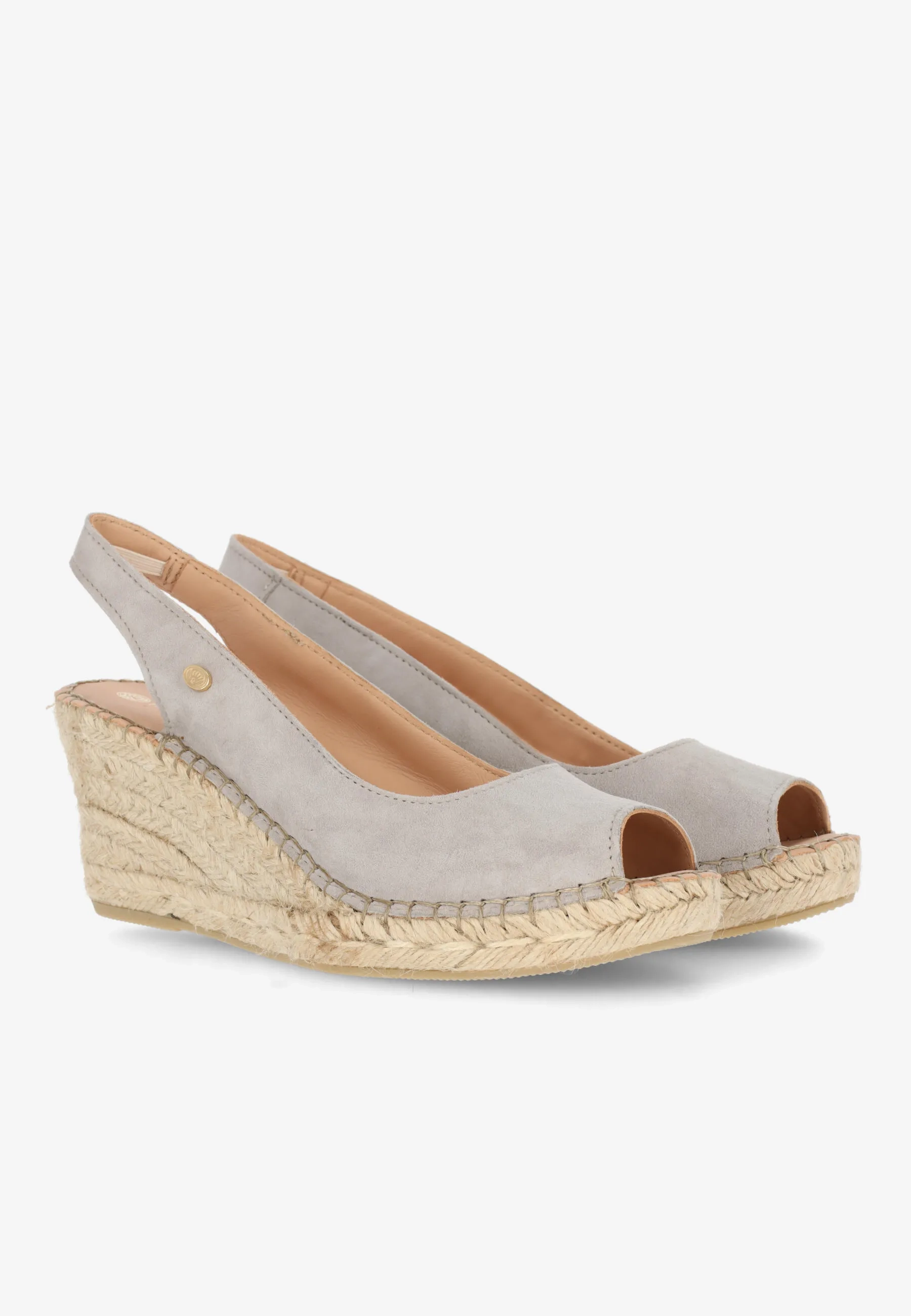 Clare Beau espadrille Suède Taupe
