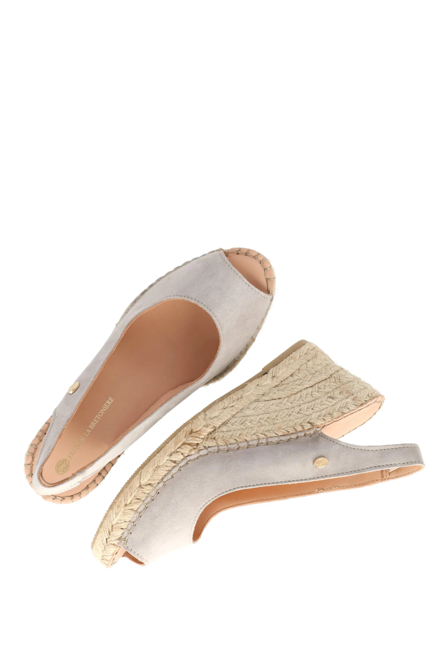 Clare Beau espadrille Suède Taupe