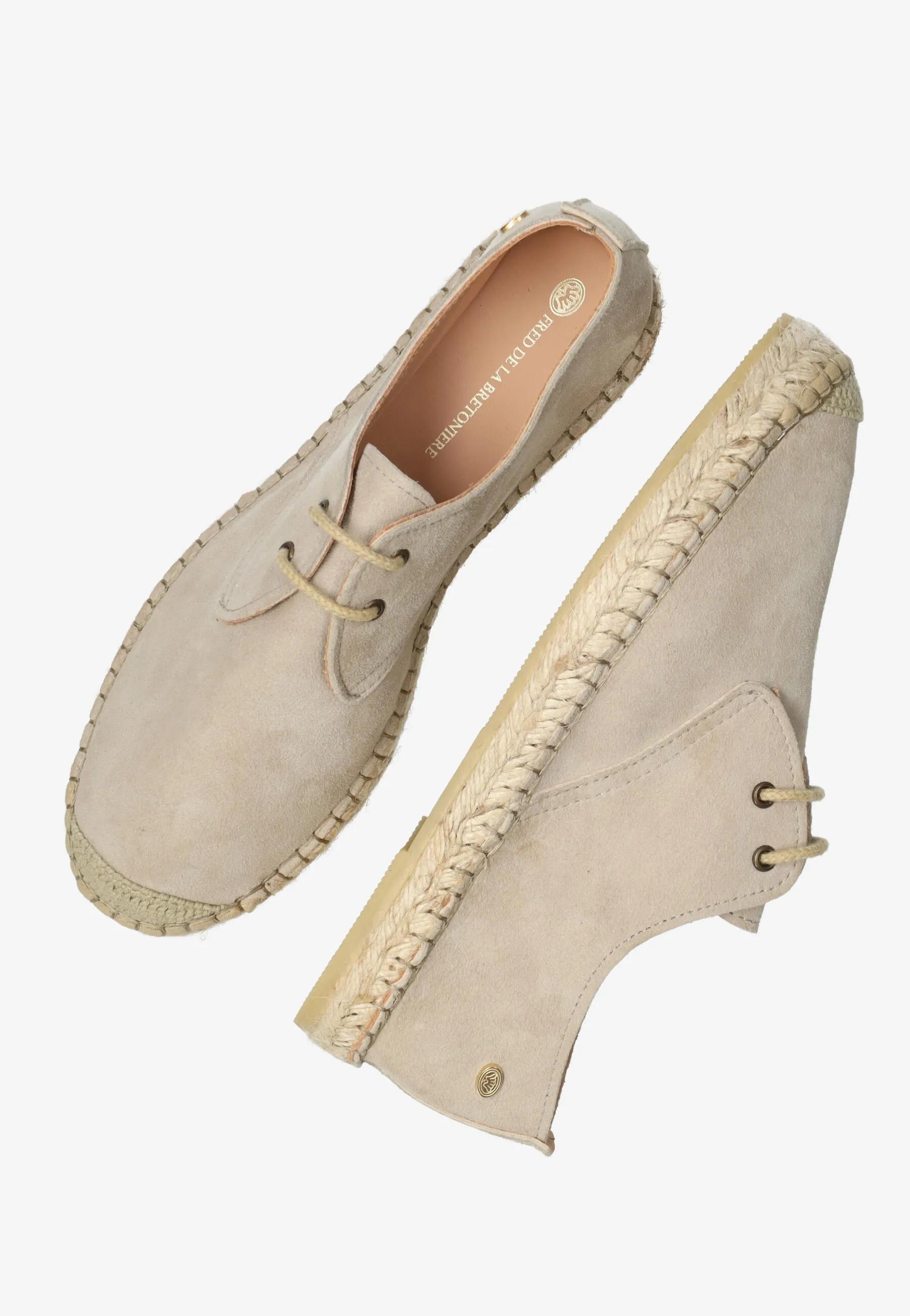 Mili Luna espadrille Suède Taupe