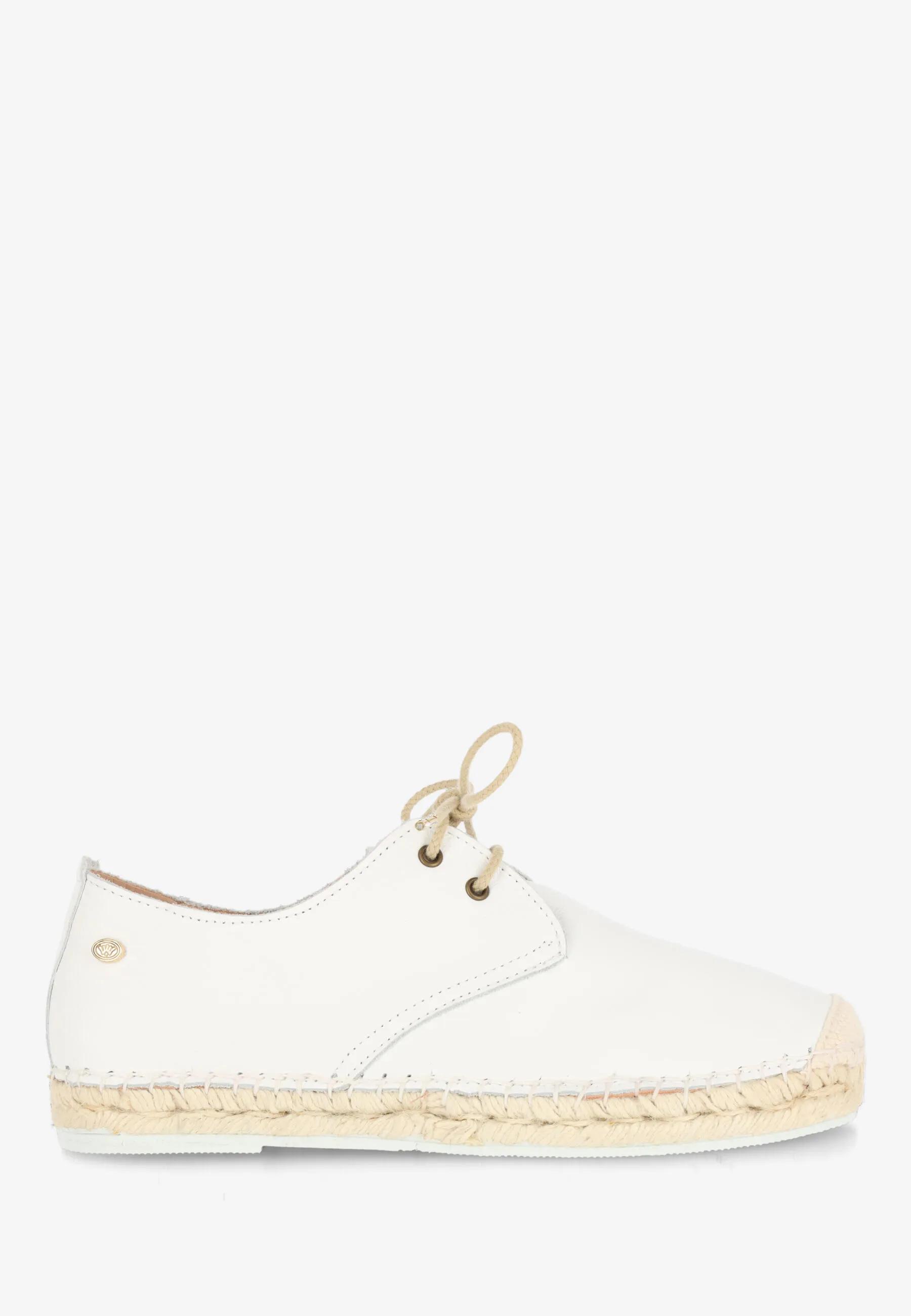 Mili Luna espadrille Leer Wit