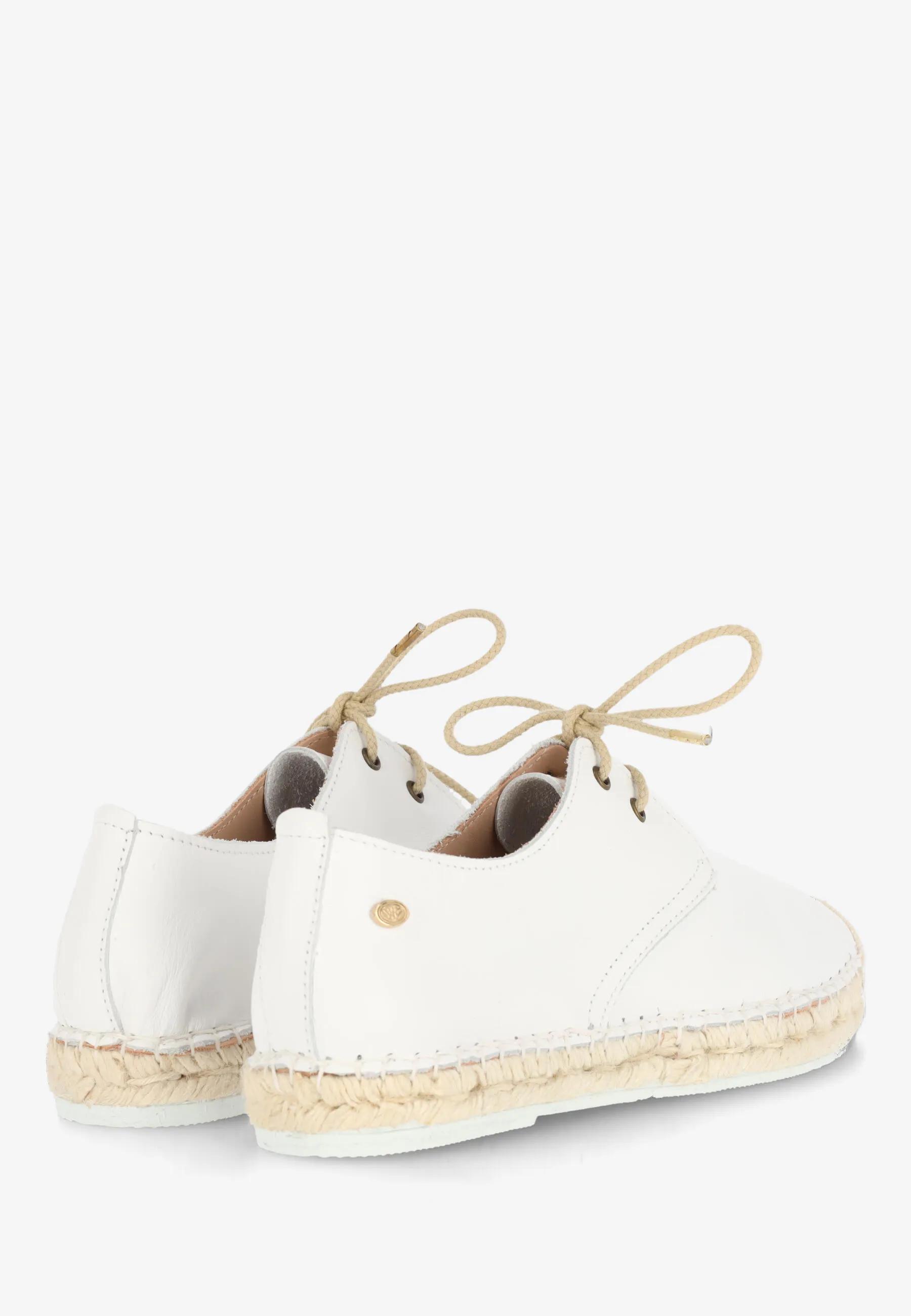 Mili Luna espadrille Leer Wit