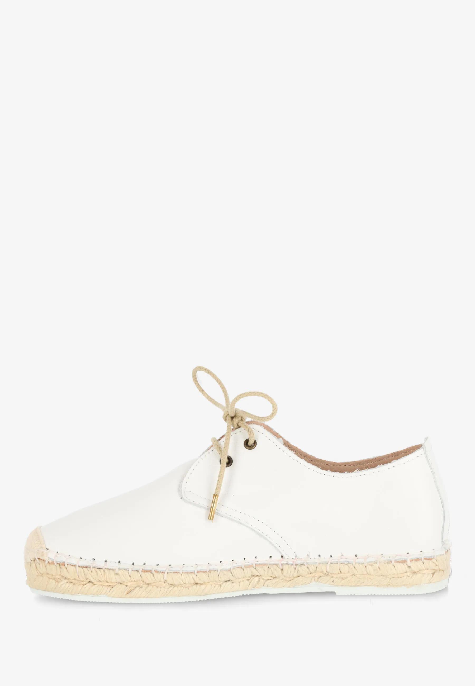 Mili Luna espadrille Leer Wit