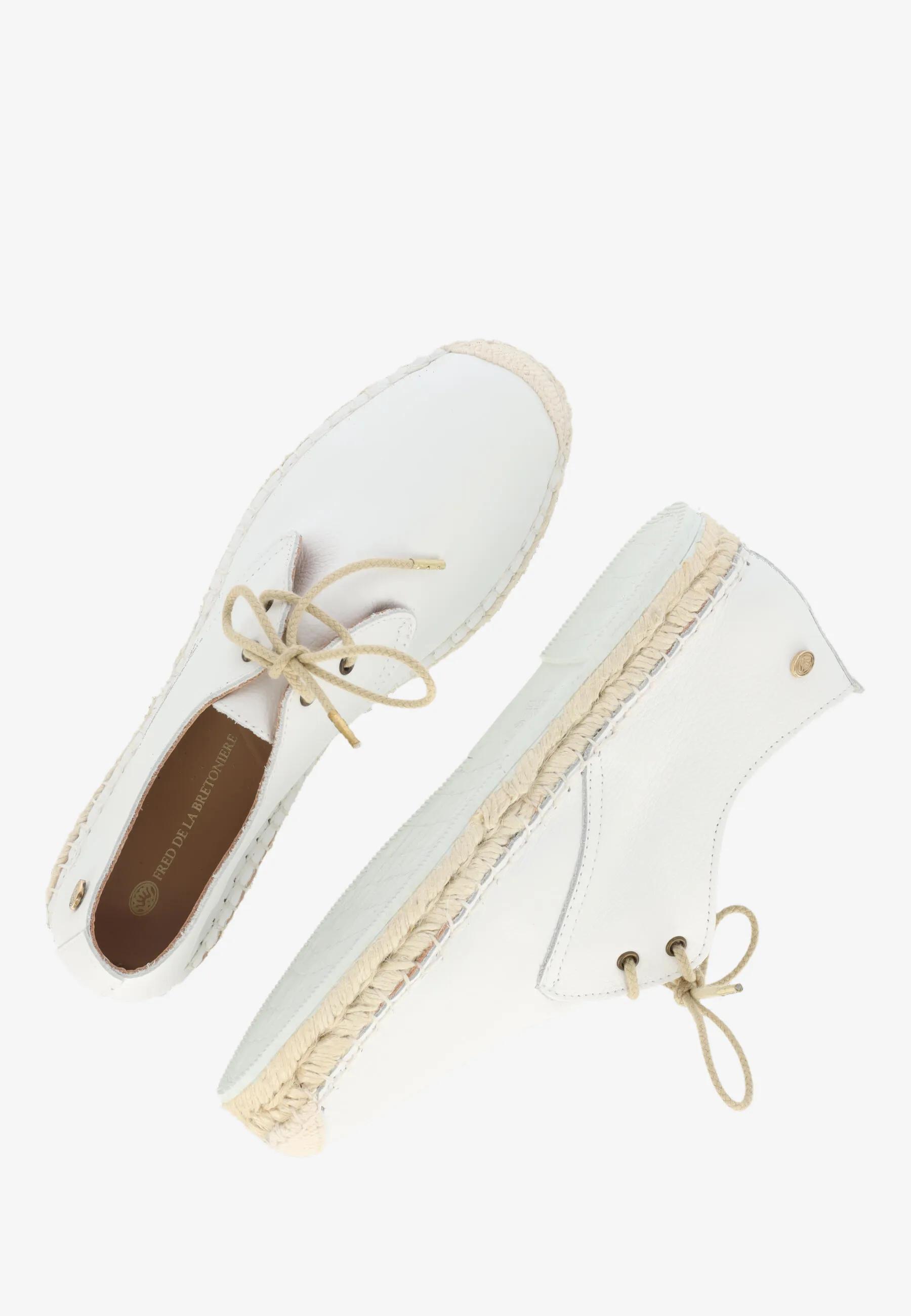 Mili Luna espadrille Leer Wit