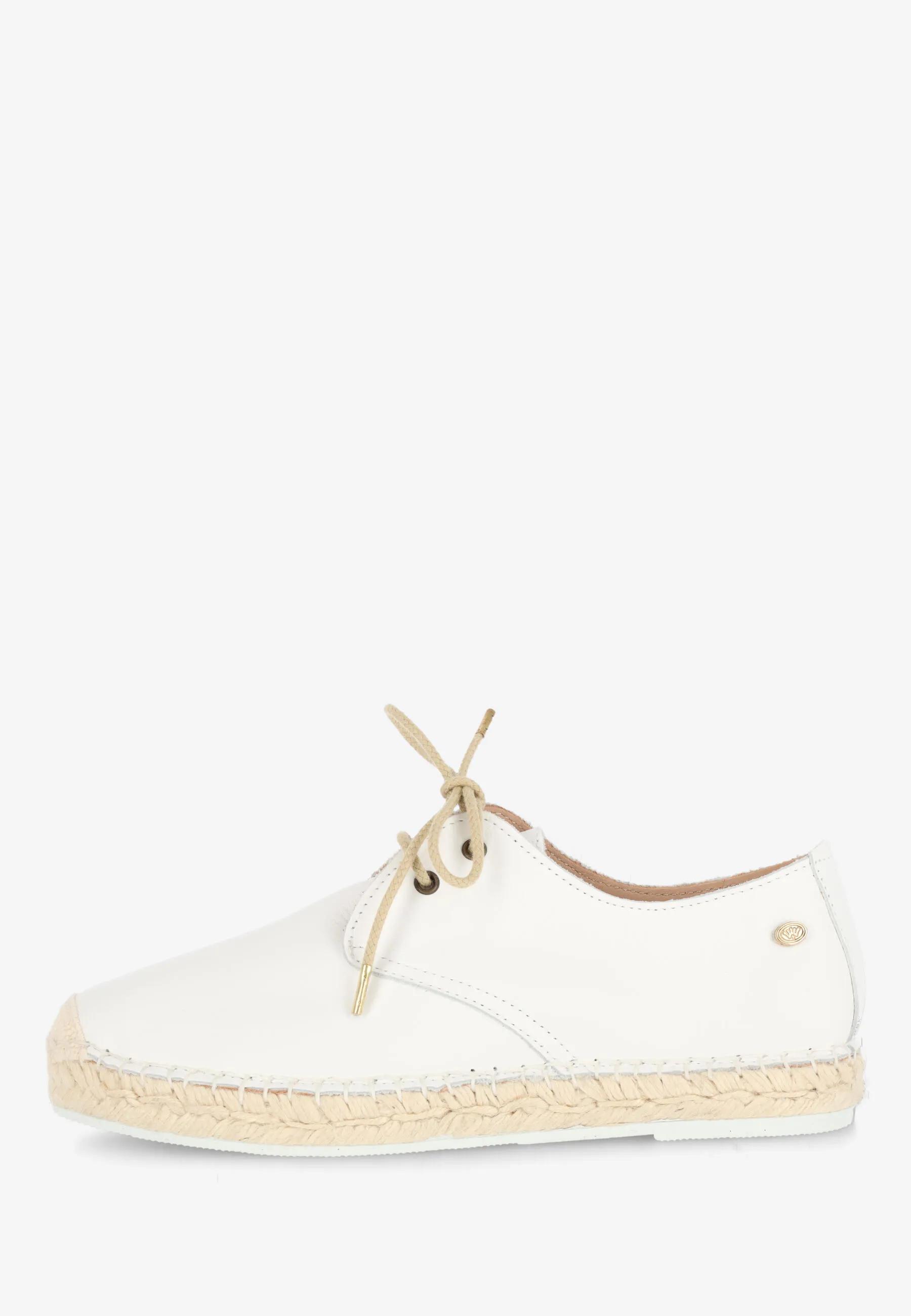 Mili Luna espadrille Leer Wit