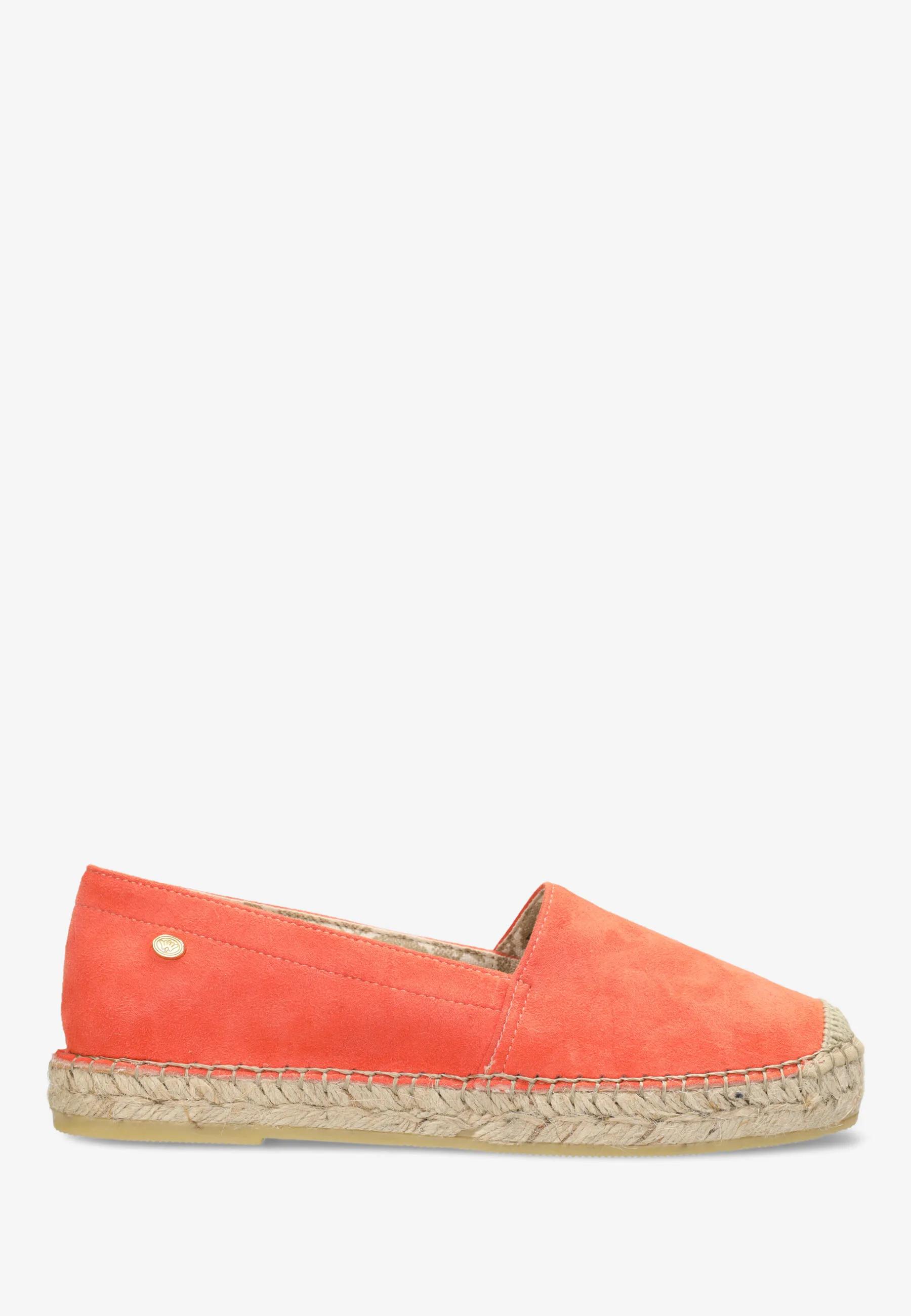 Mili Ana Espadrille Veloursleder Koralle