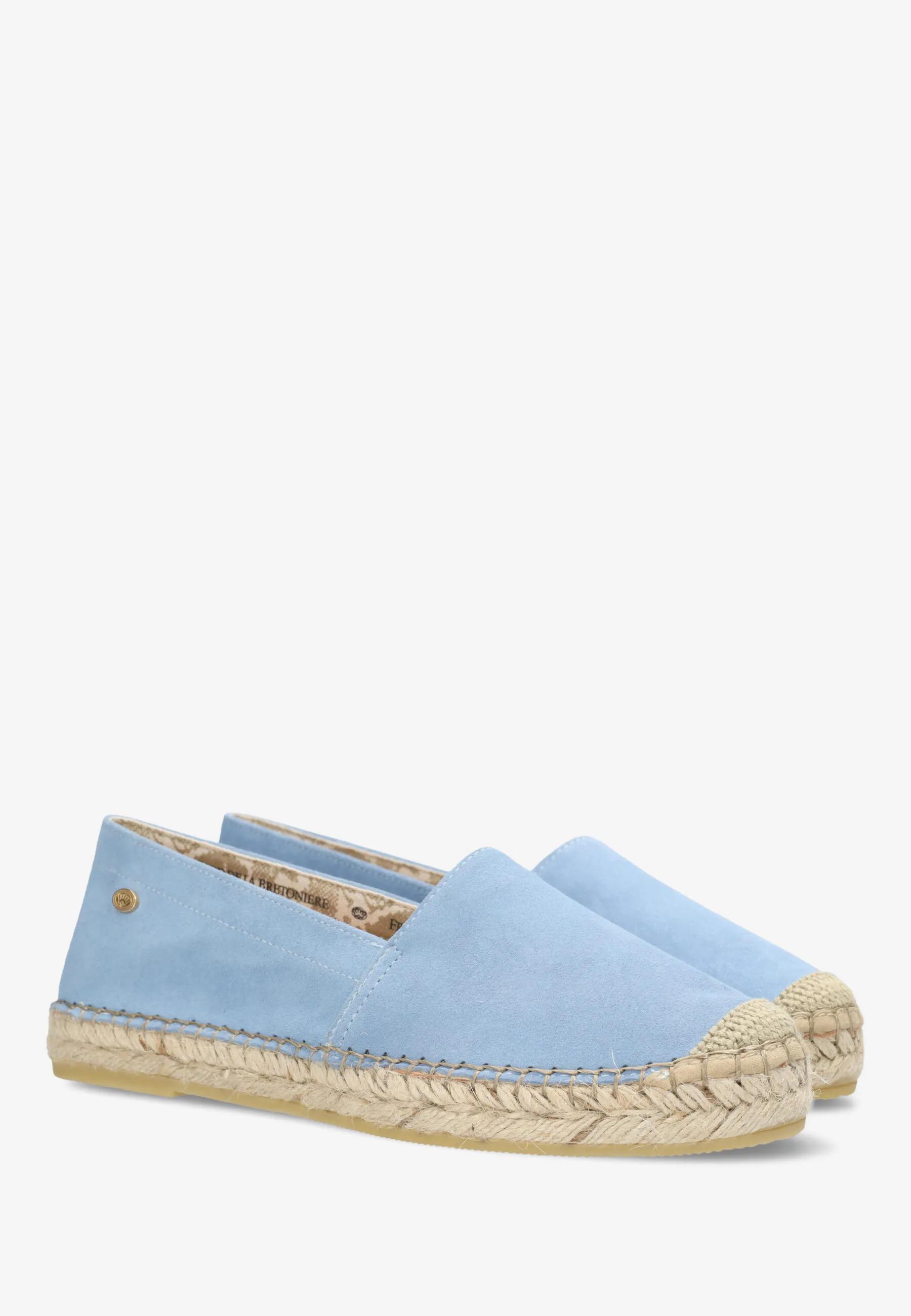 Mili Ana Espadrille Veloursleder Babyblau