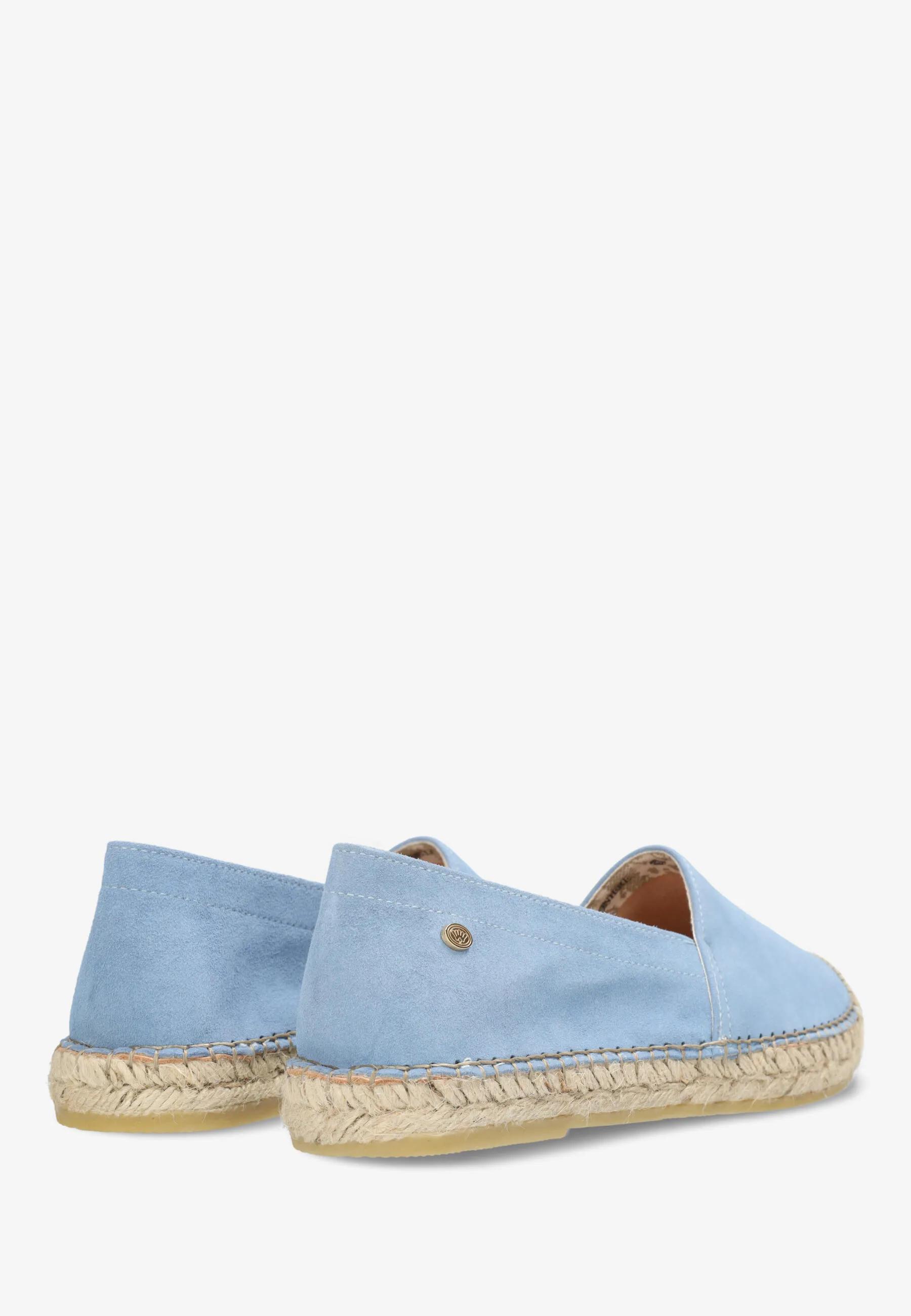 Mili Ana Espadrille Veloursleder Babyblau