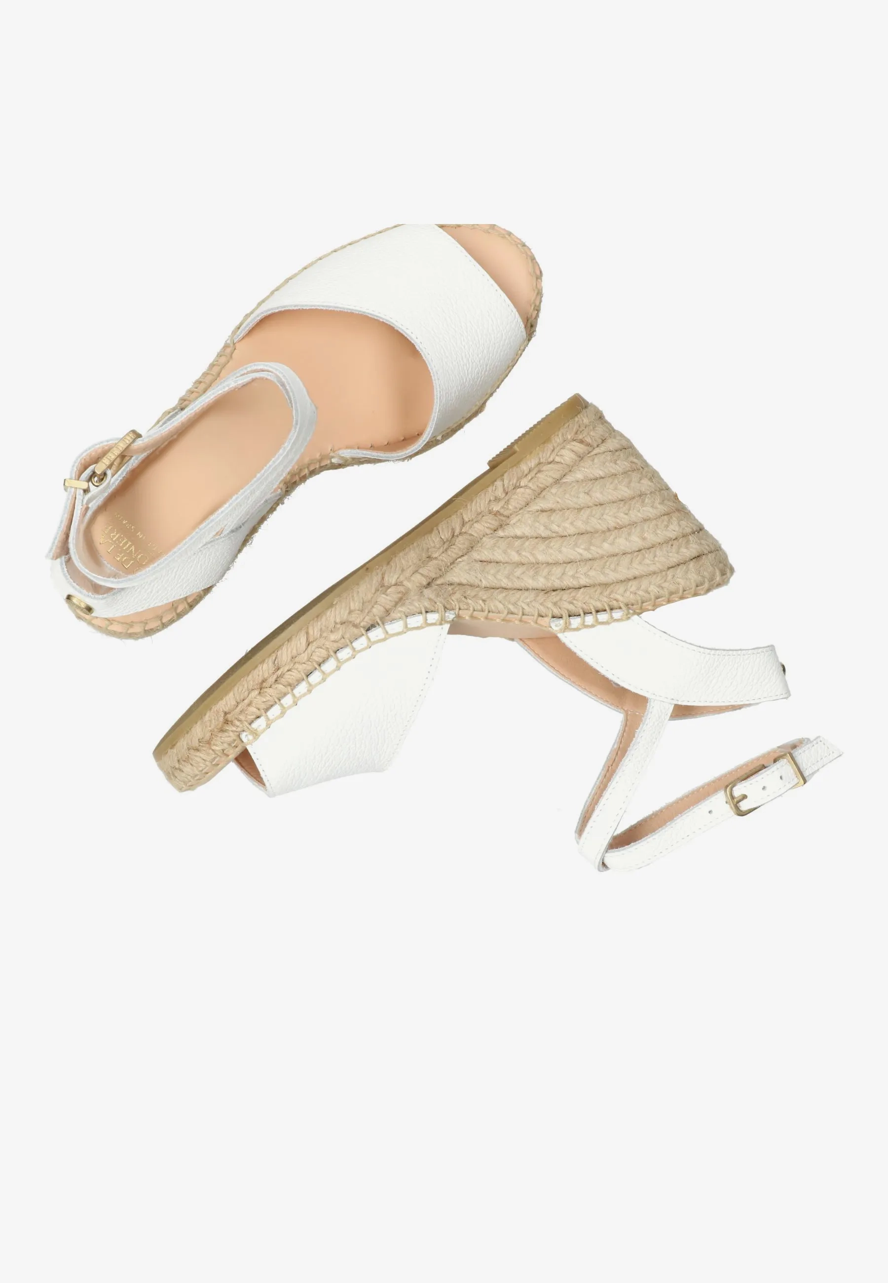 Jacky O-Nine espadrille leer wit