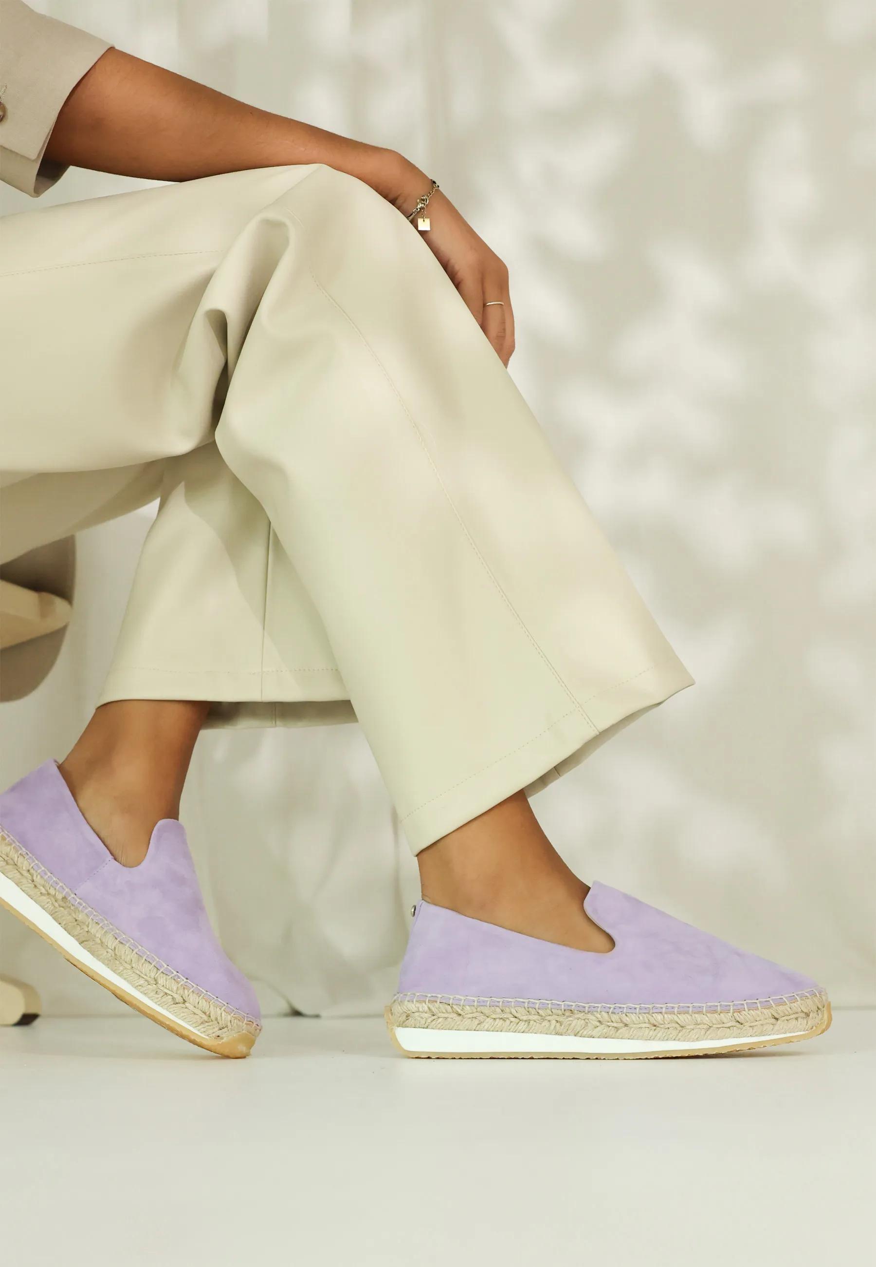 Nola Loa Espadrille Veloursleder Violett