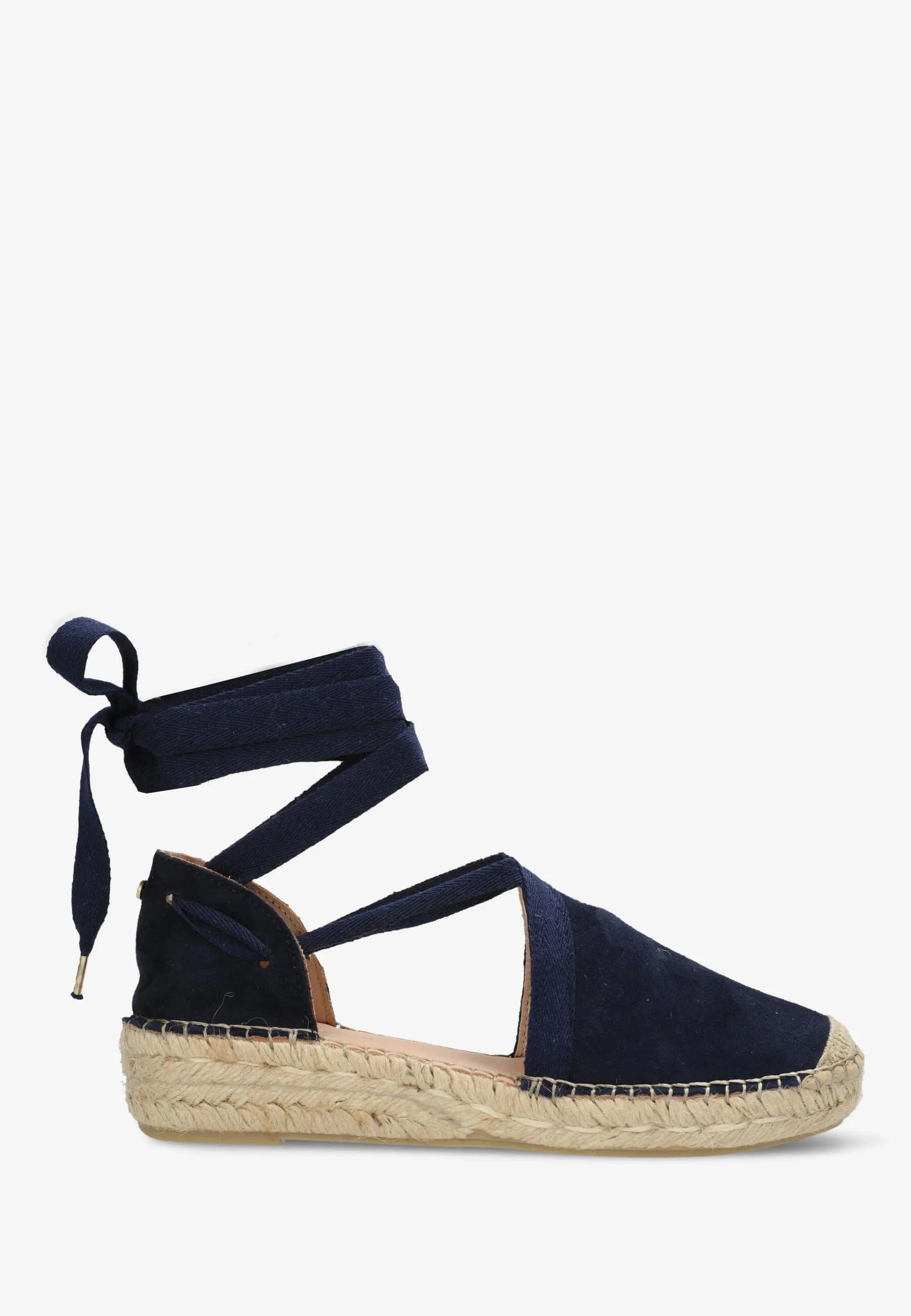 Romi Luz espadrille Suède Donkerblauw
